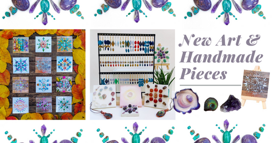 New Handmade Art, Jewelry, and Exciting News!