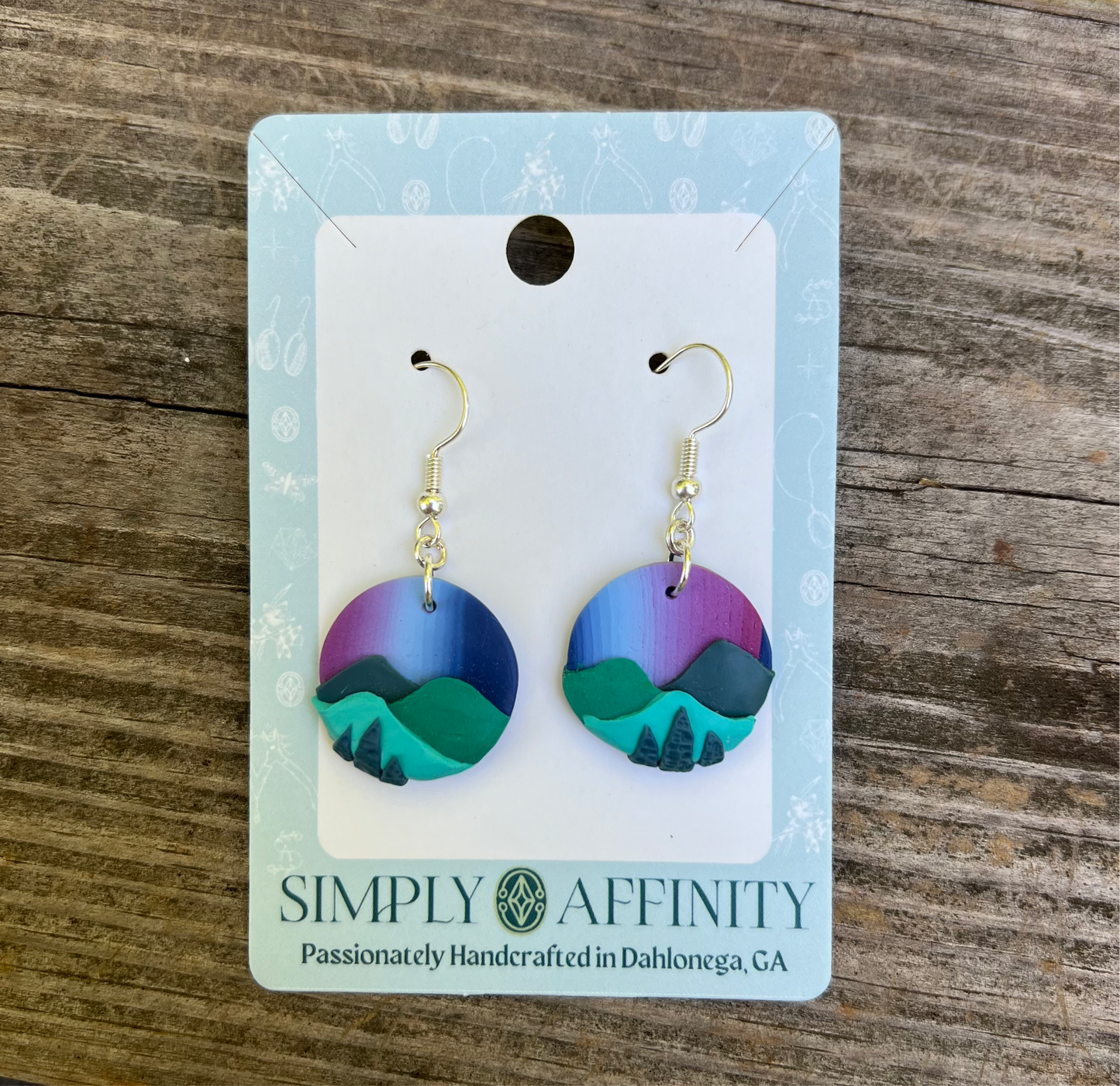 Blue Ridge Mountain Earrings