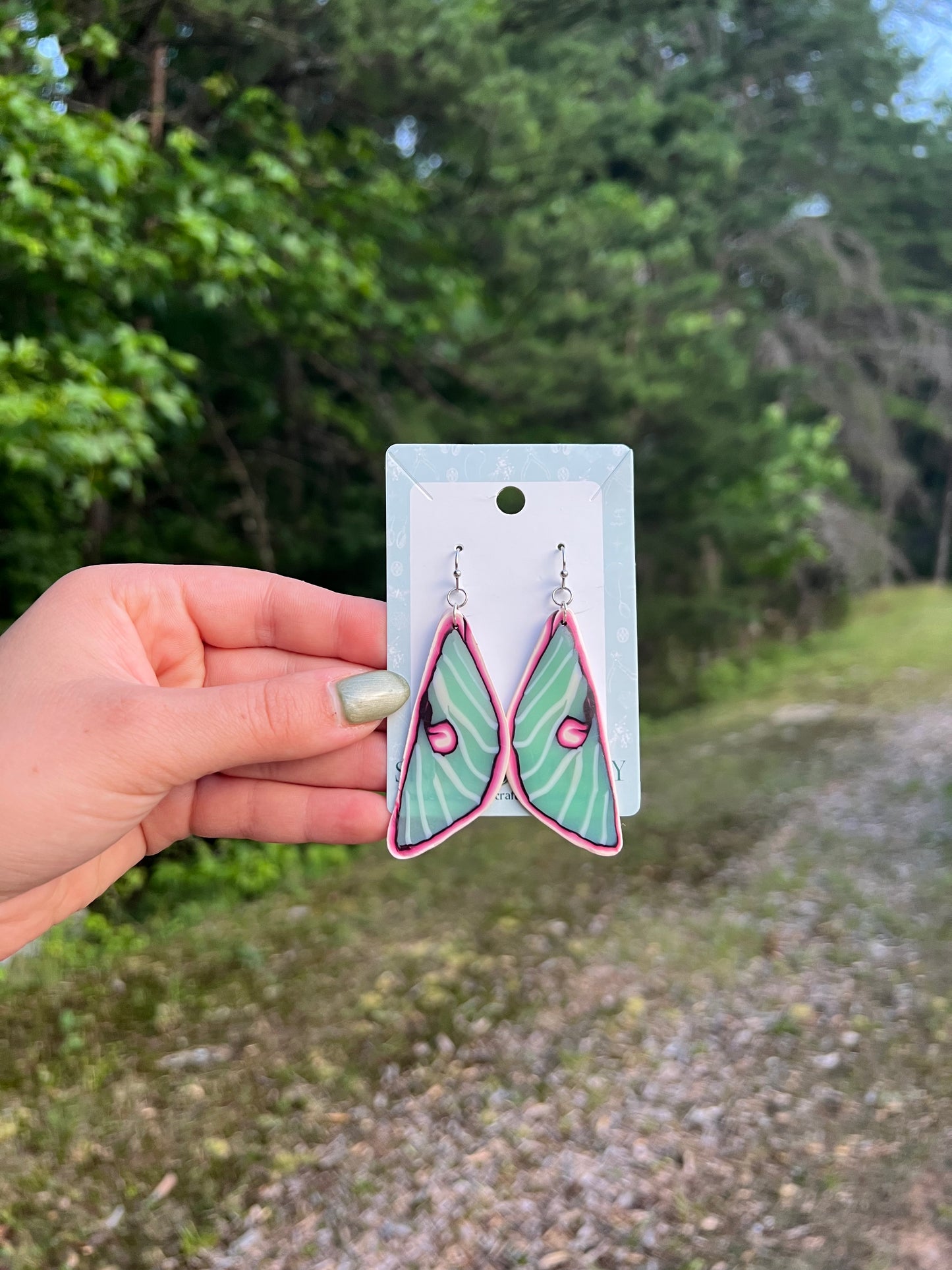 Luna Moth Wing Earrings
