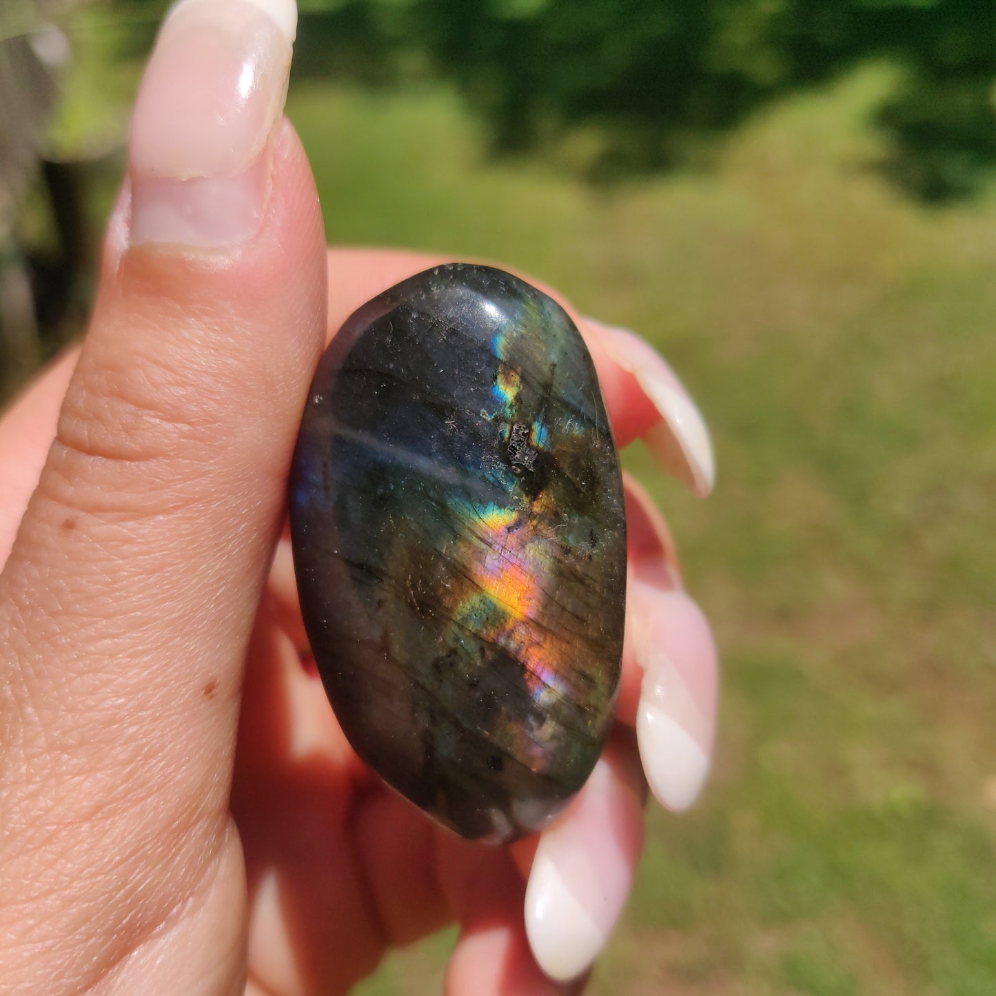 Labradorite Palm Stone (#302) - Simply Affinity