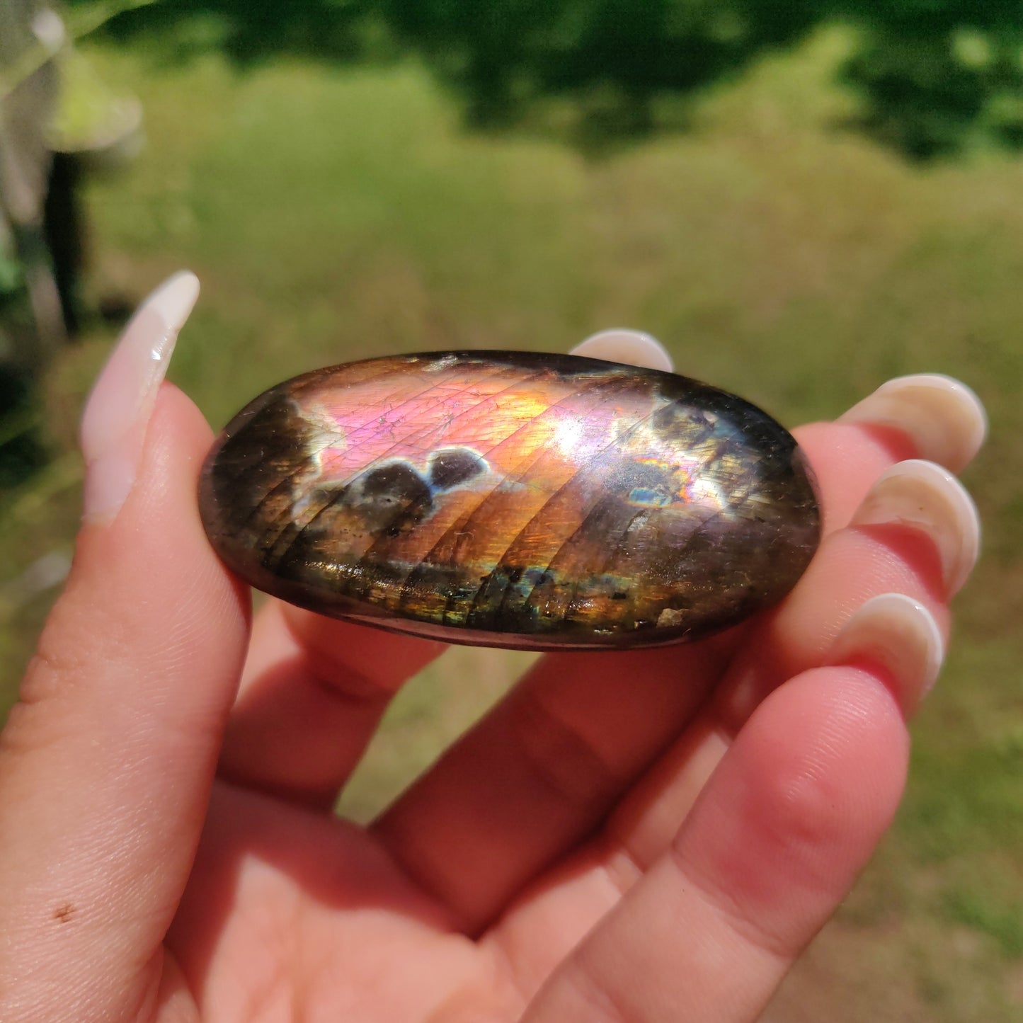 Labradorite Palm Stone (#304) - Simply Affinity