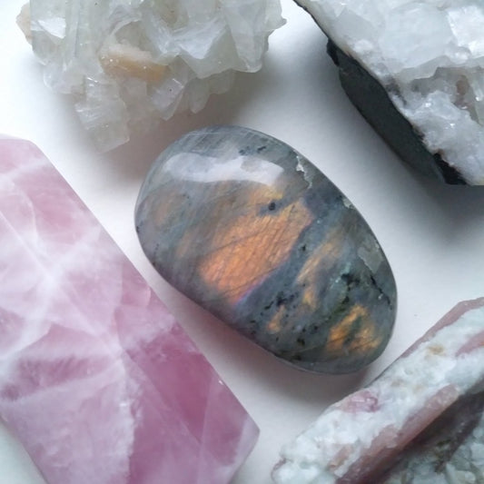 Labradorite Palm Stone (#70)