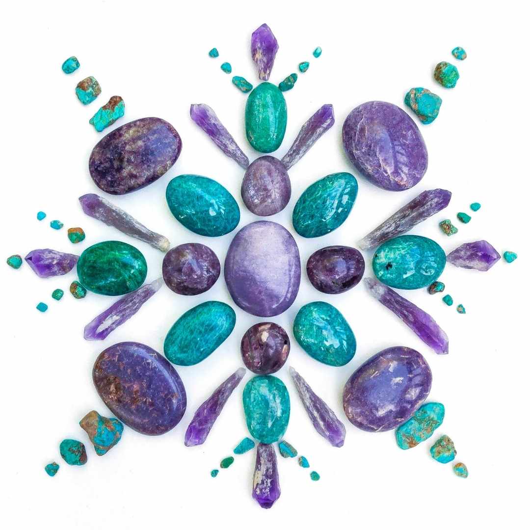 8x8 Crystal Grid Art Prints - Simply Affinity