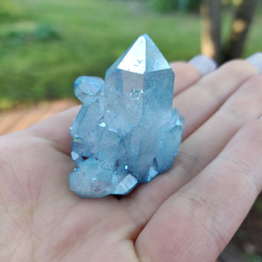 Arkansas Aqua Aura Quartz Point (#9) - Simply Affinity