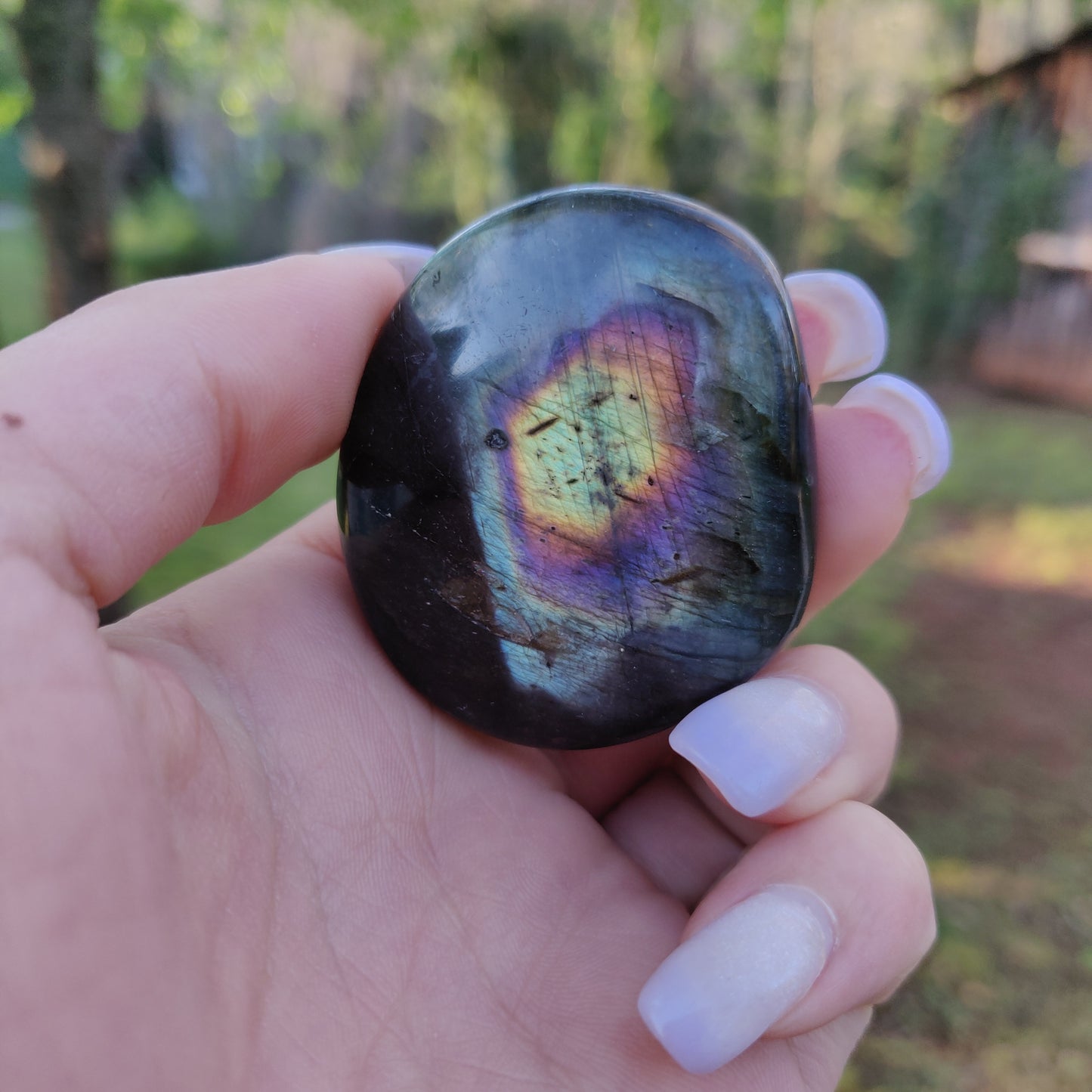 Labradorite Palm Stone (#109)