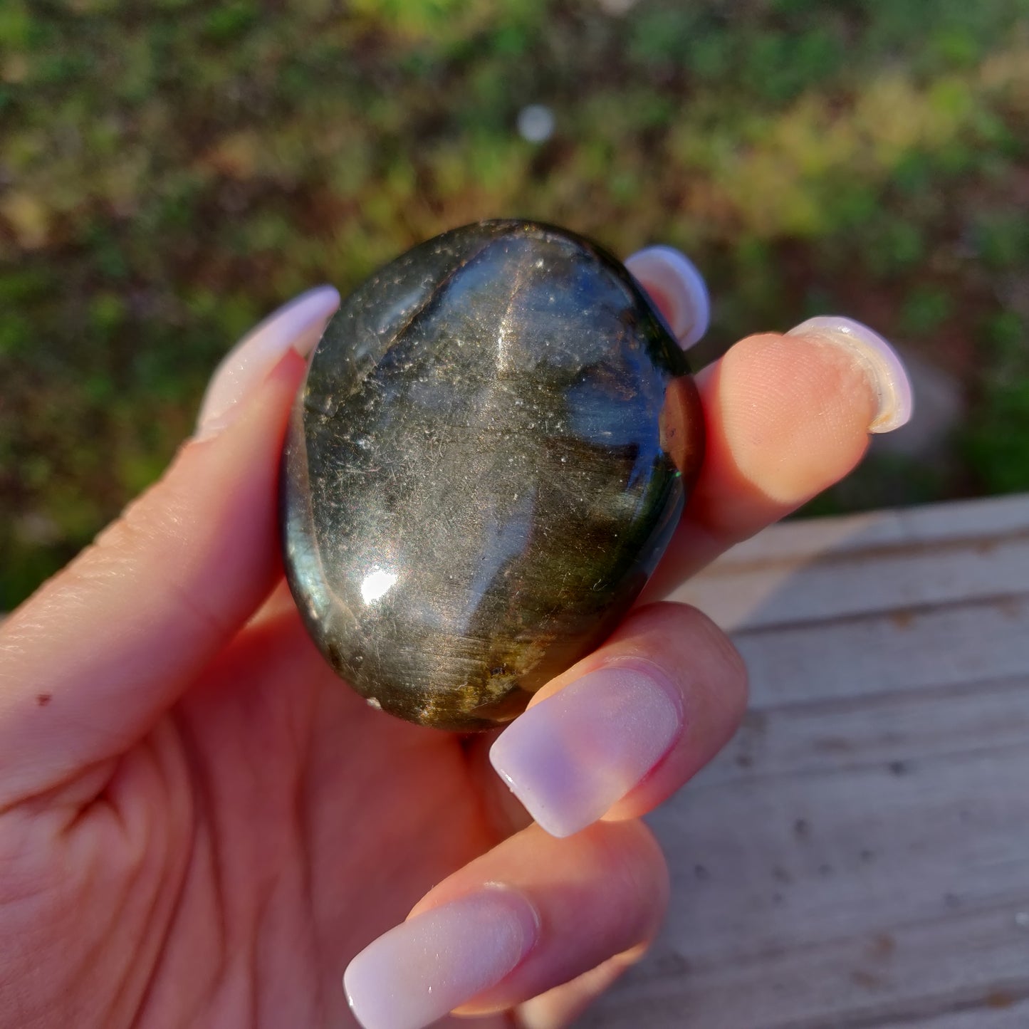 Labradorite Palm Stone (#109)