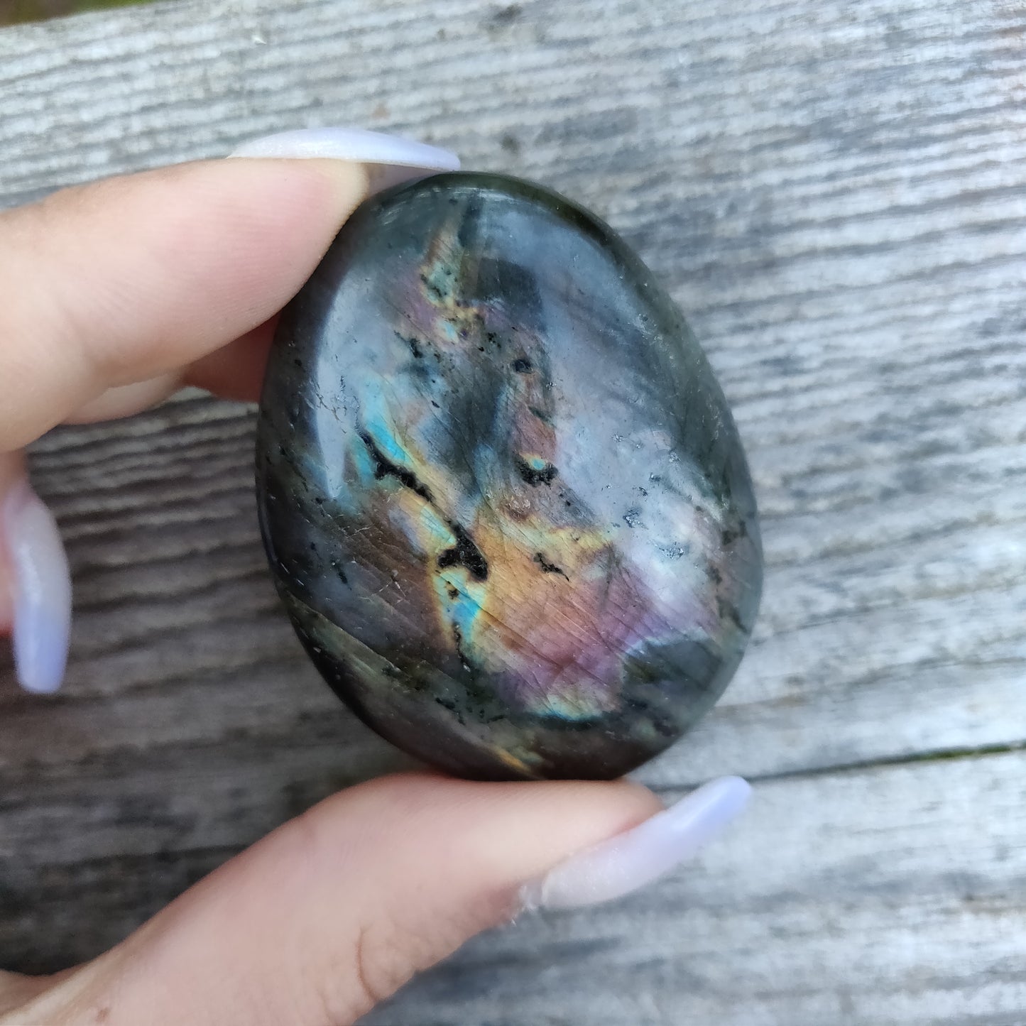 Labradorite Palm Stone (#156)