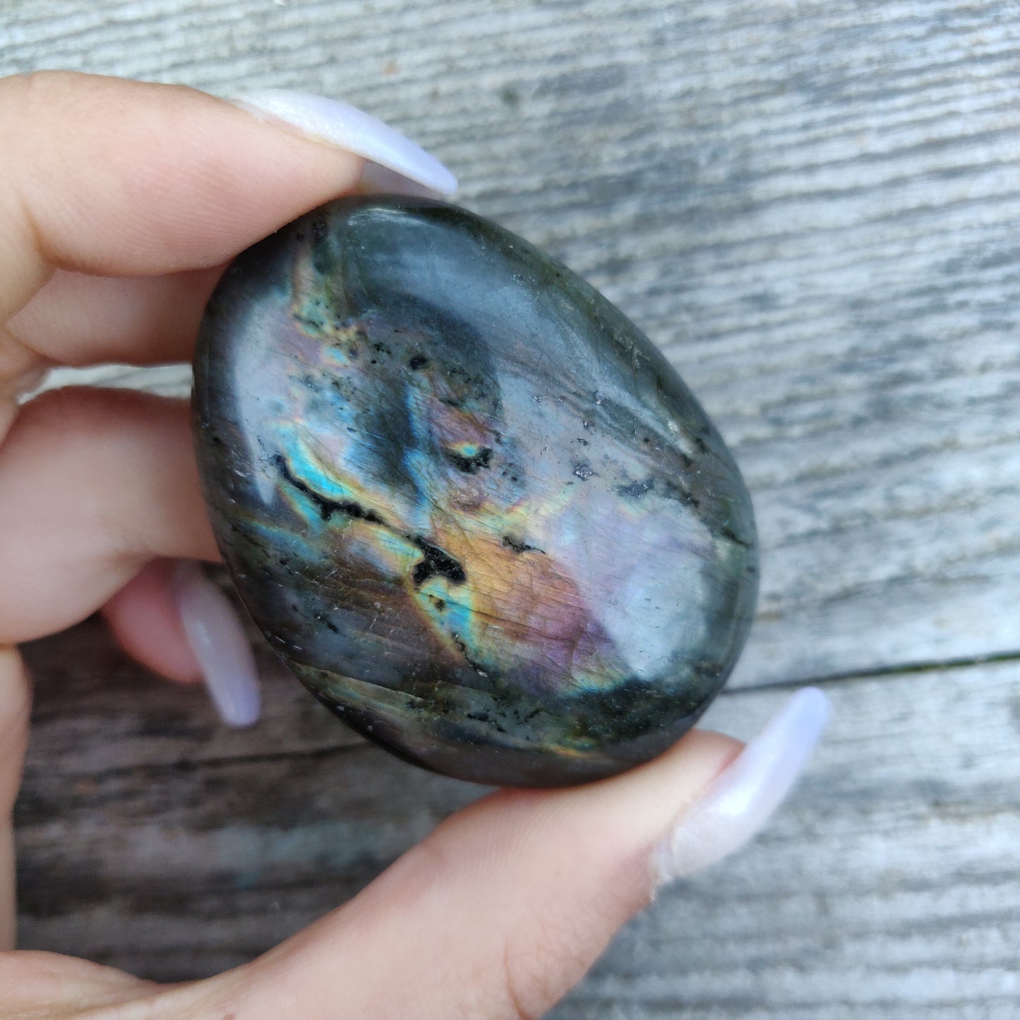 Labradorite Palm Stone (#156)