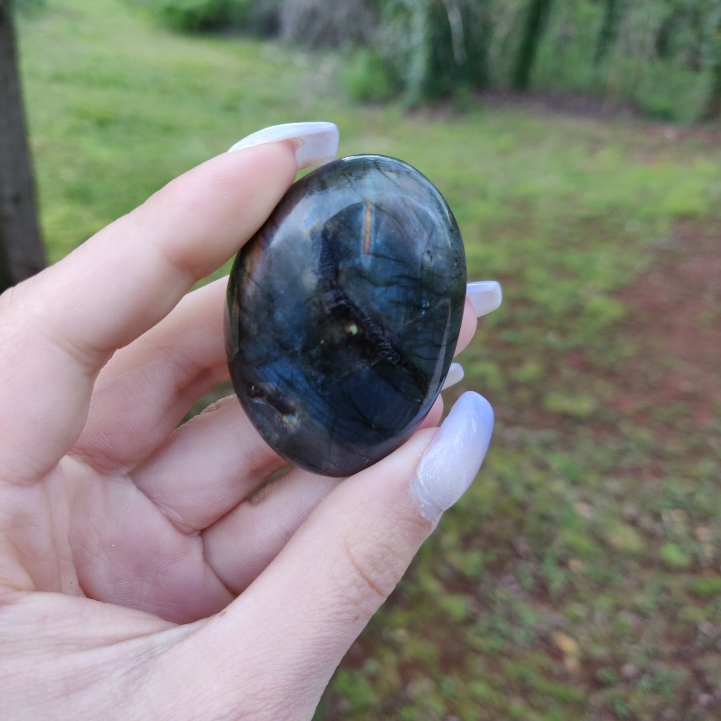 Labradorite Palm Stone (#13)