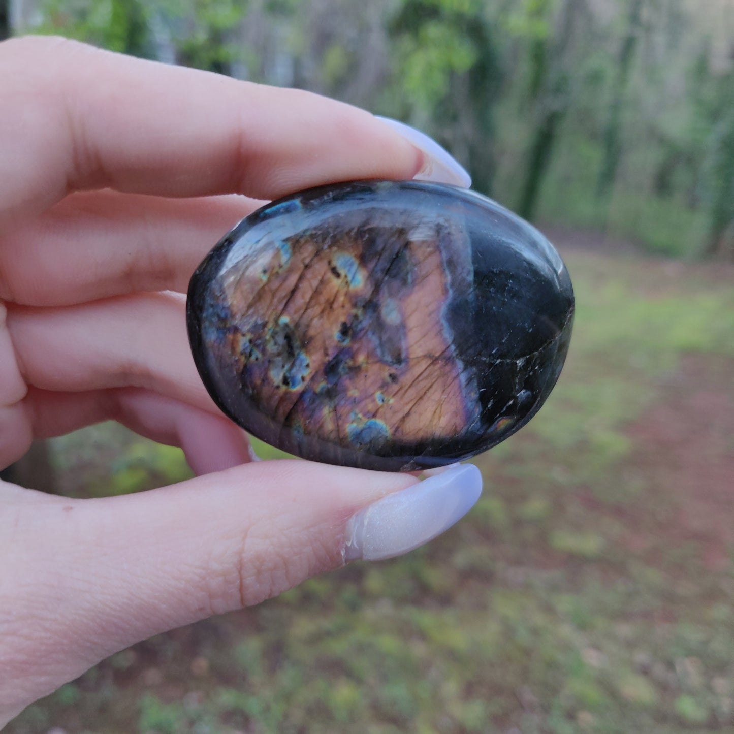 Labradorite Palm Stone (#97)