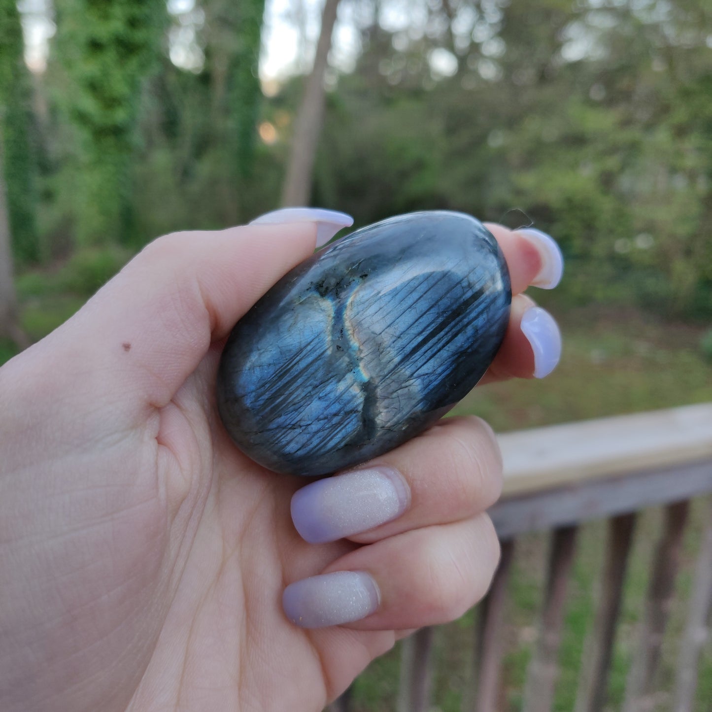 Labradorite Palm Stone (#89)