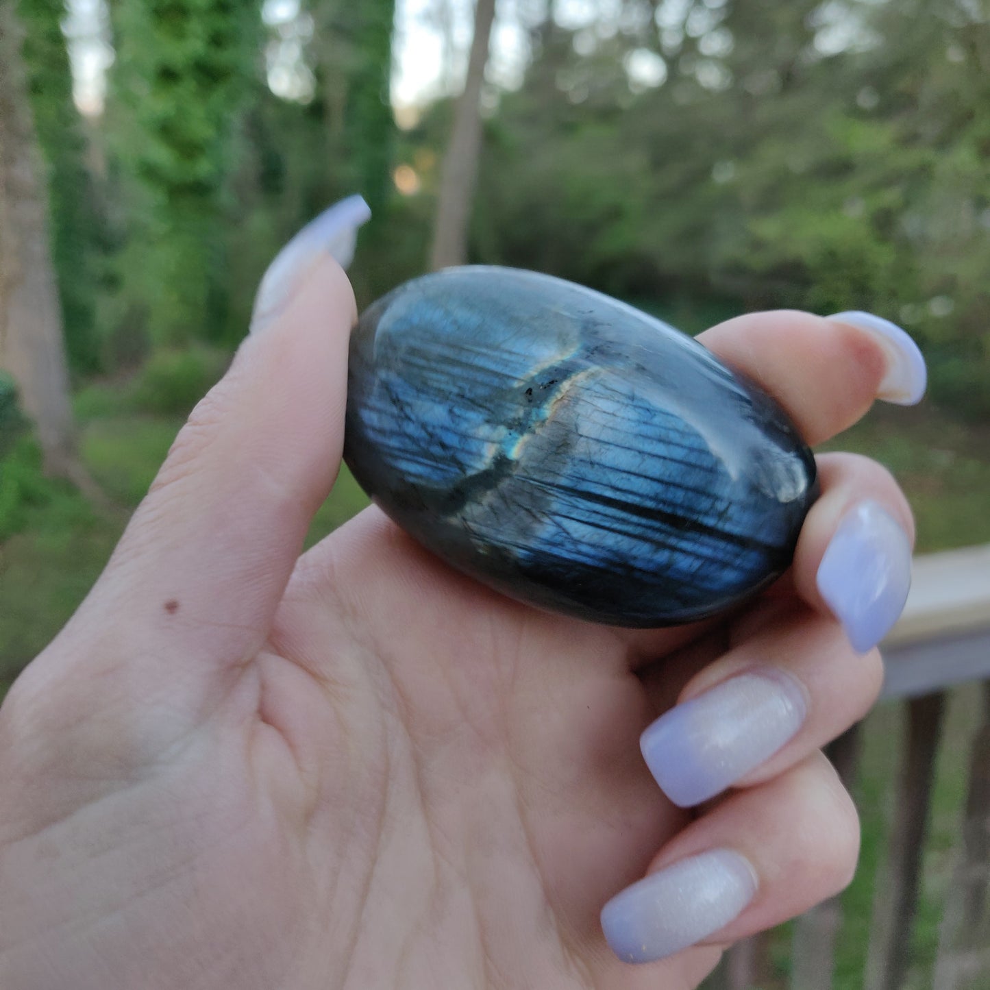 Labradorite Palm Stone (#89)