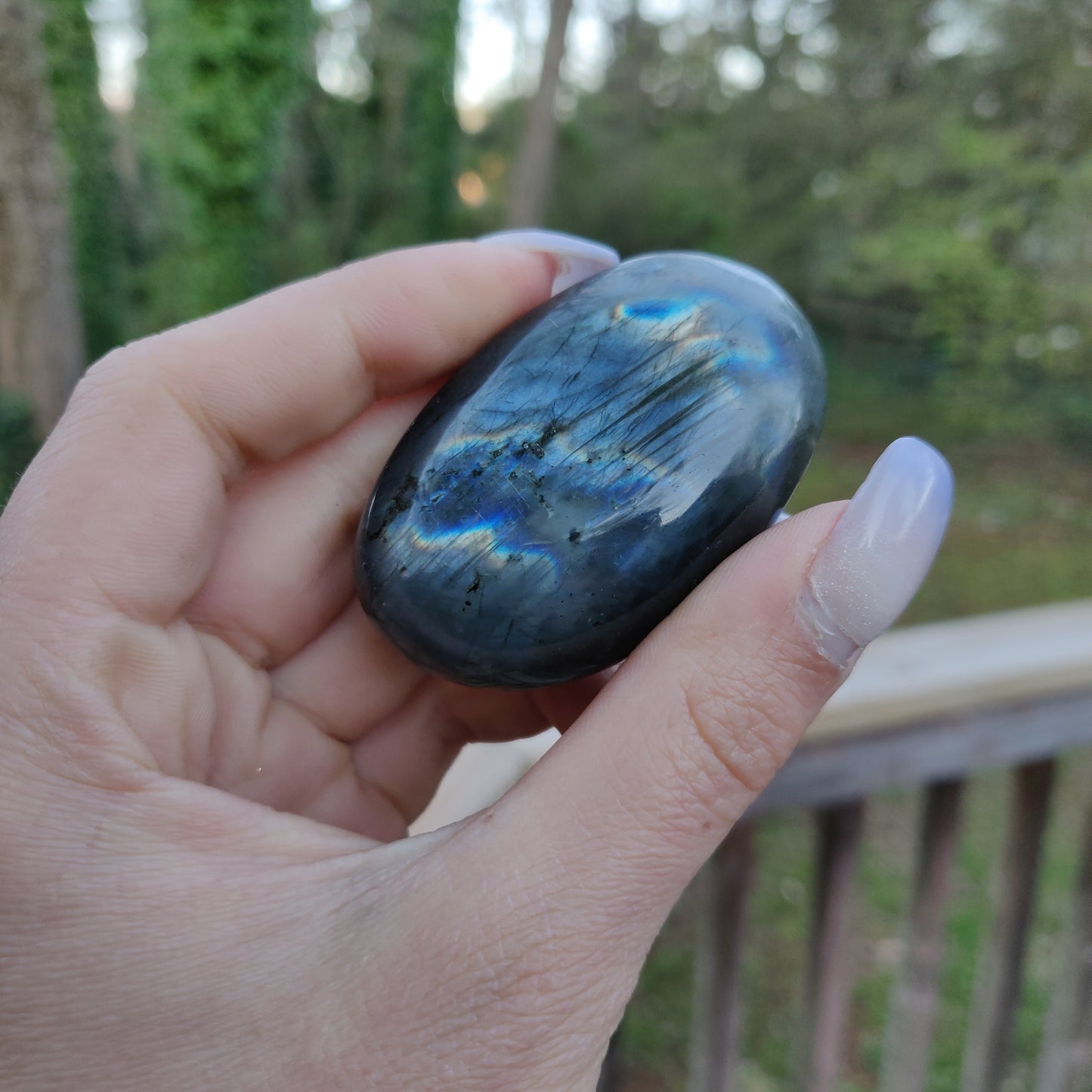 Labradorite Palm Stone (#89)