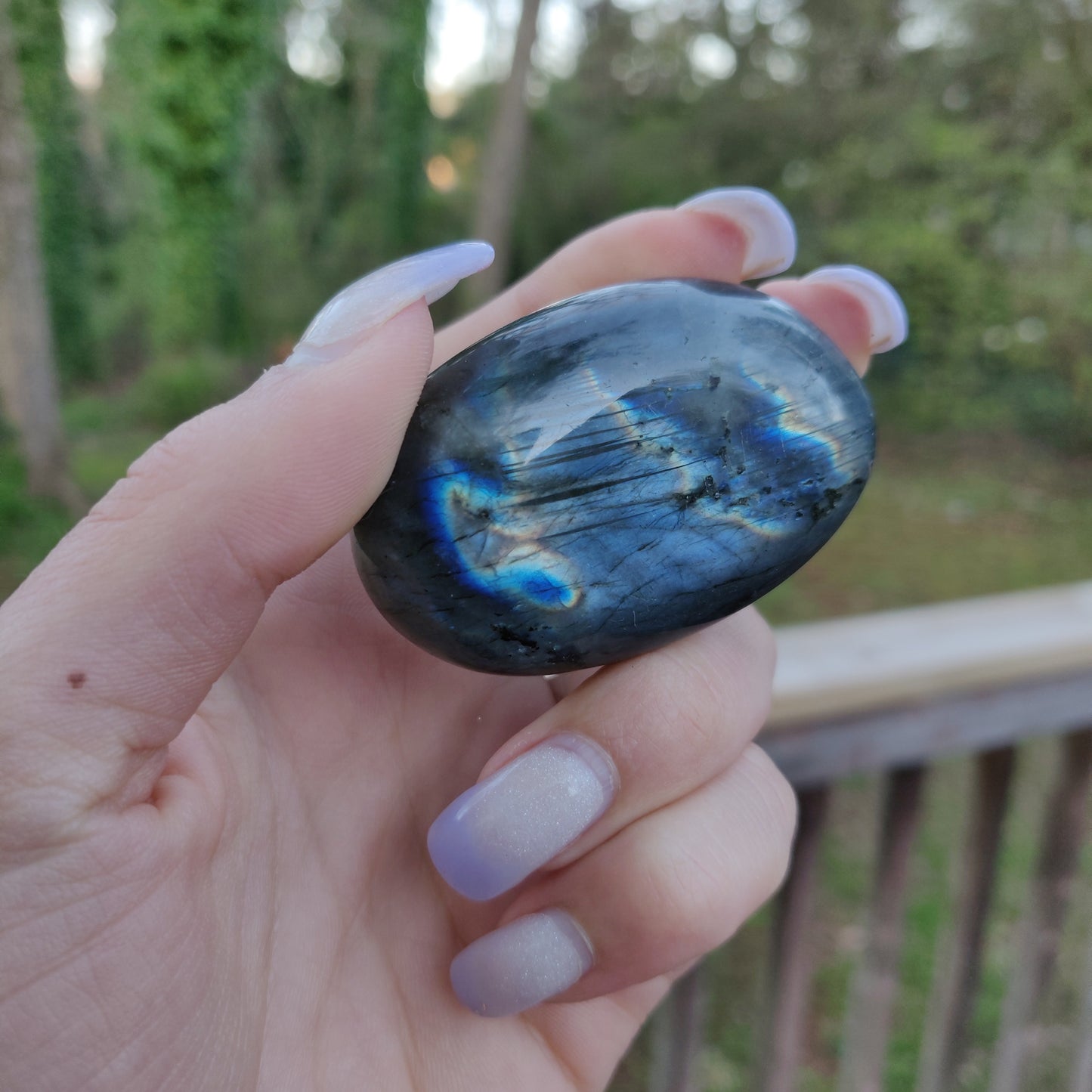 Labradorite Palm Stone (#89)