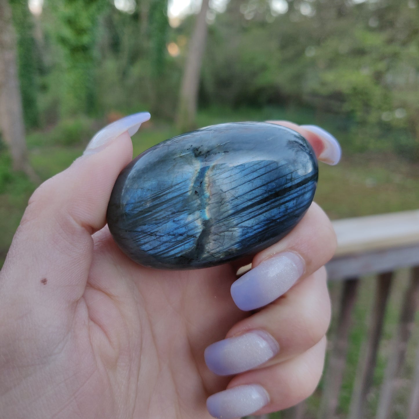 Labradorite Palm Stone (#89)