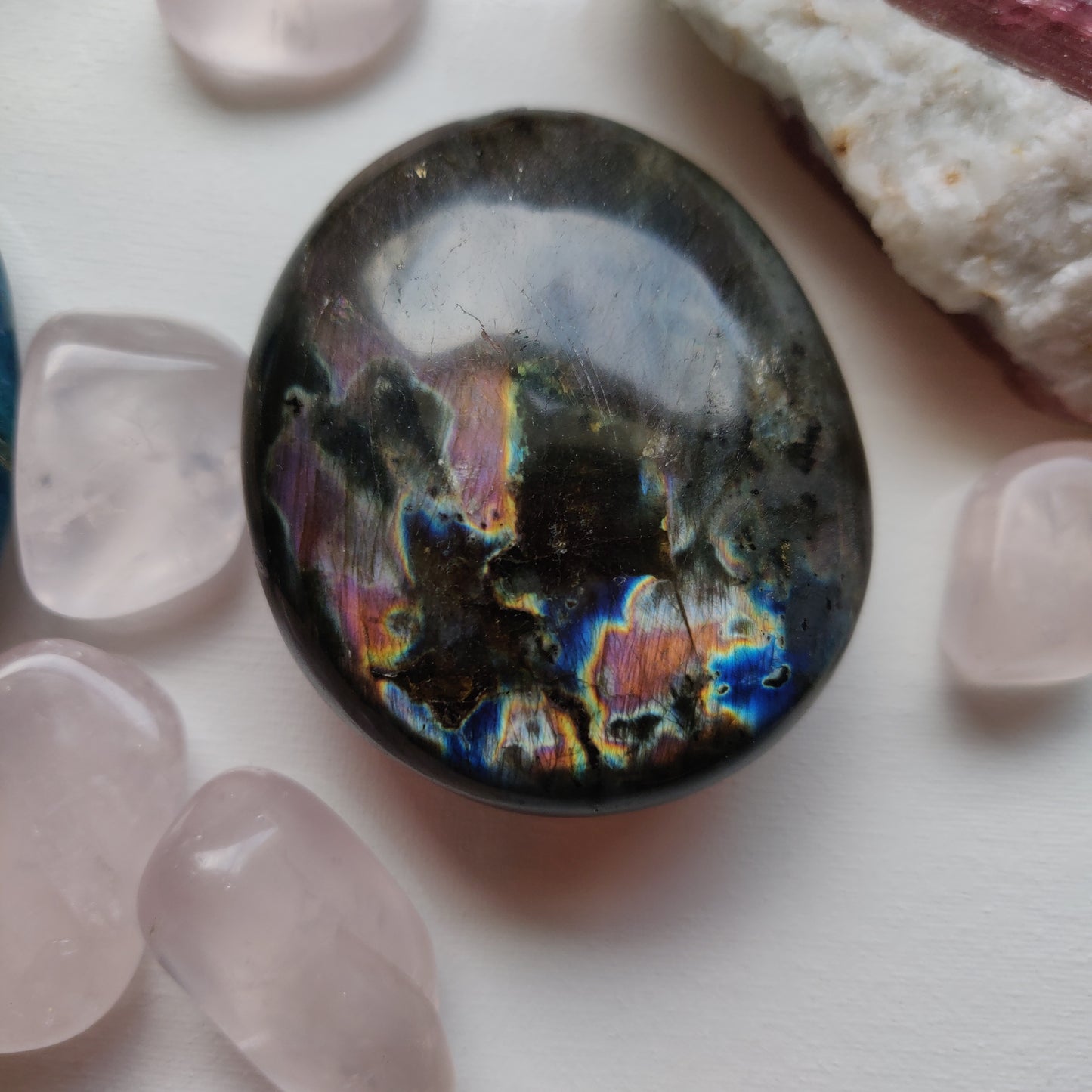 Labradorite Palm Stone (#157)
