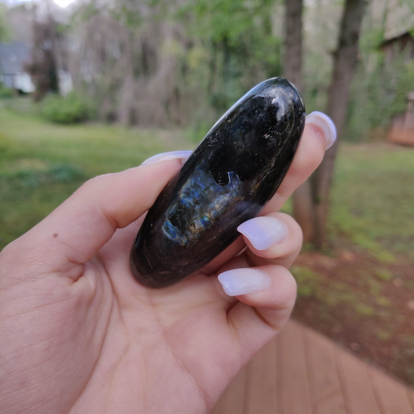 Labradorite Palm Stone (#152)