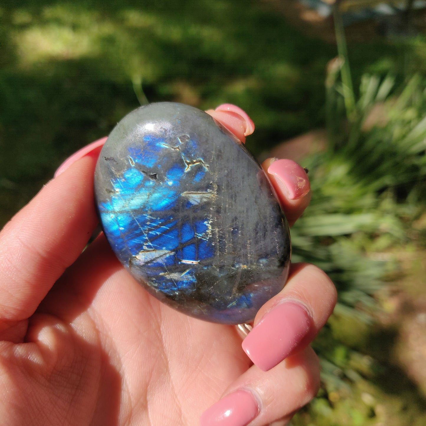 Labradorite Palm Stone (#5d)