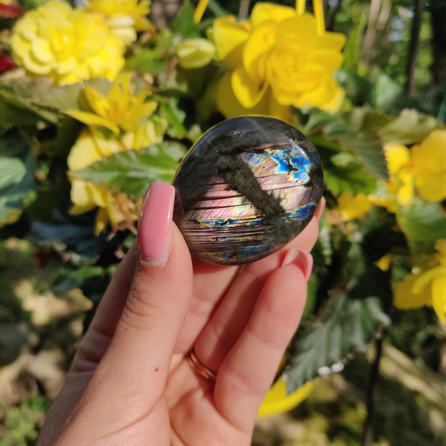 Labradorite Palm Stone (#5)