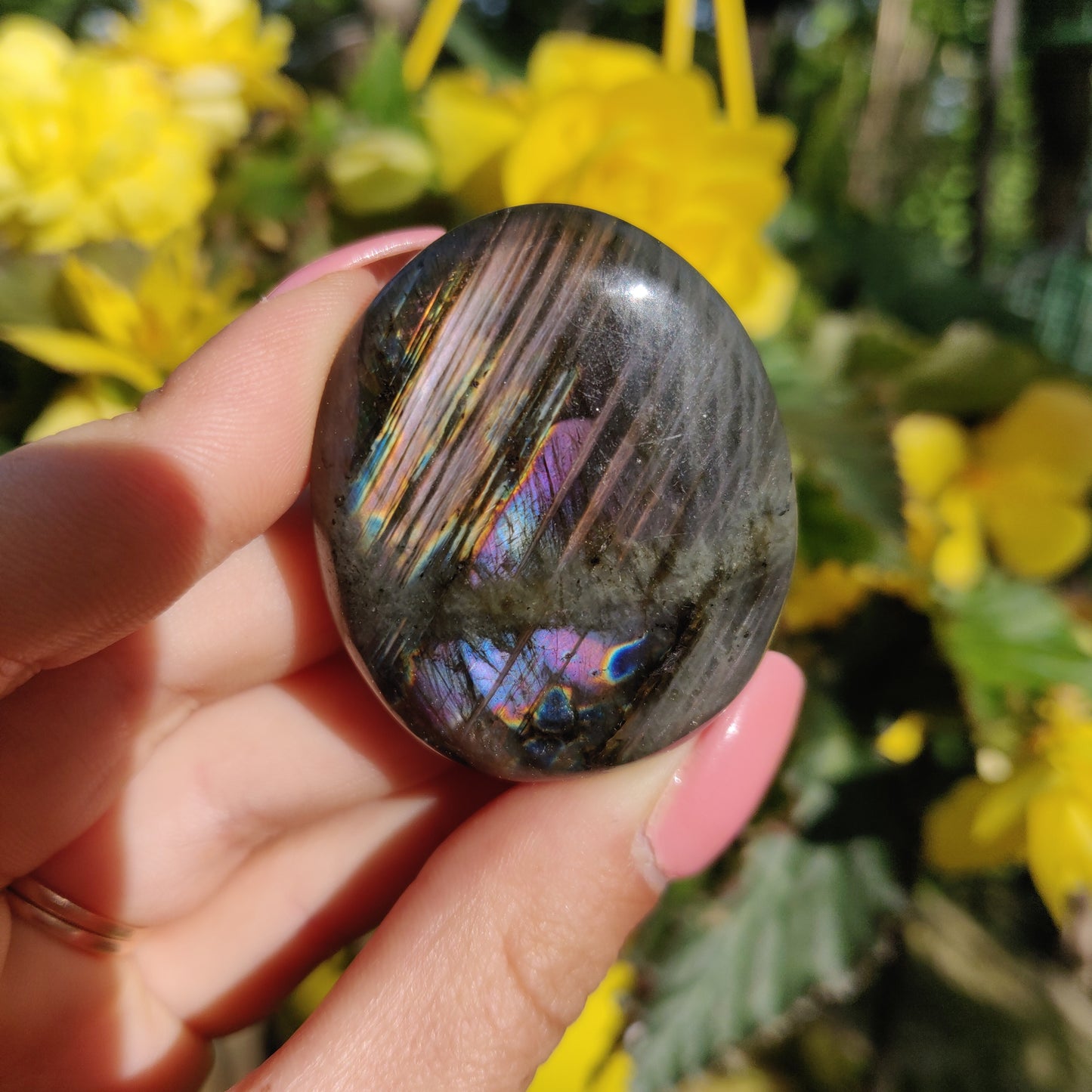 Labradorite Palm Stone (#5)