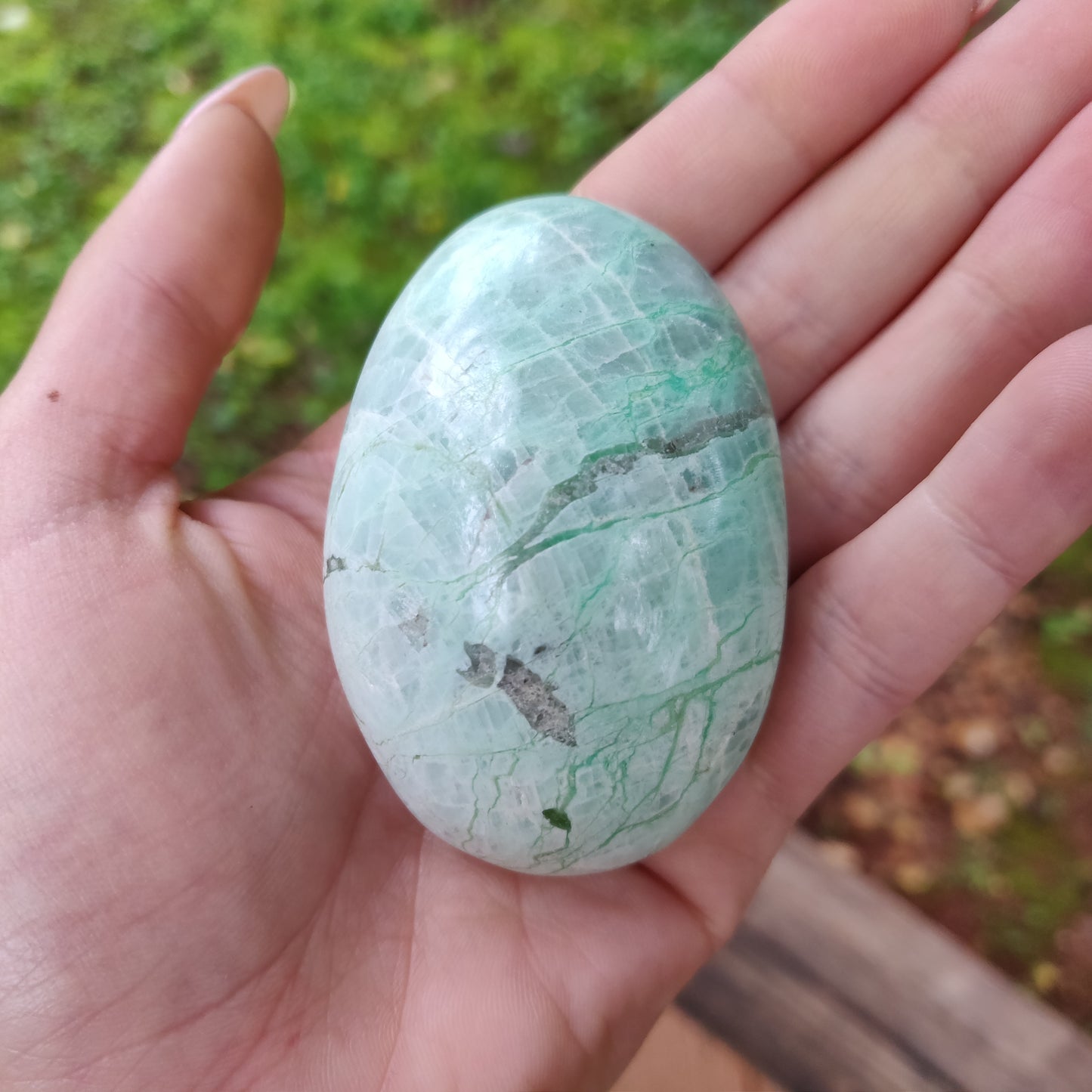 Garnierite Palm Stone (#10)