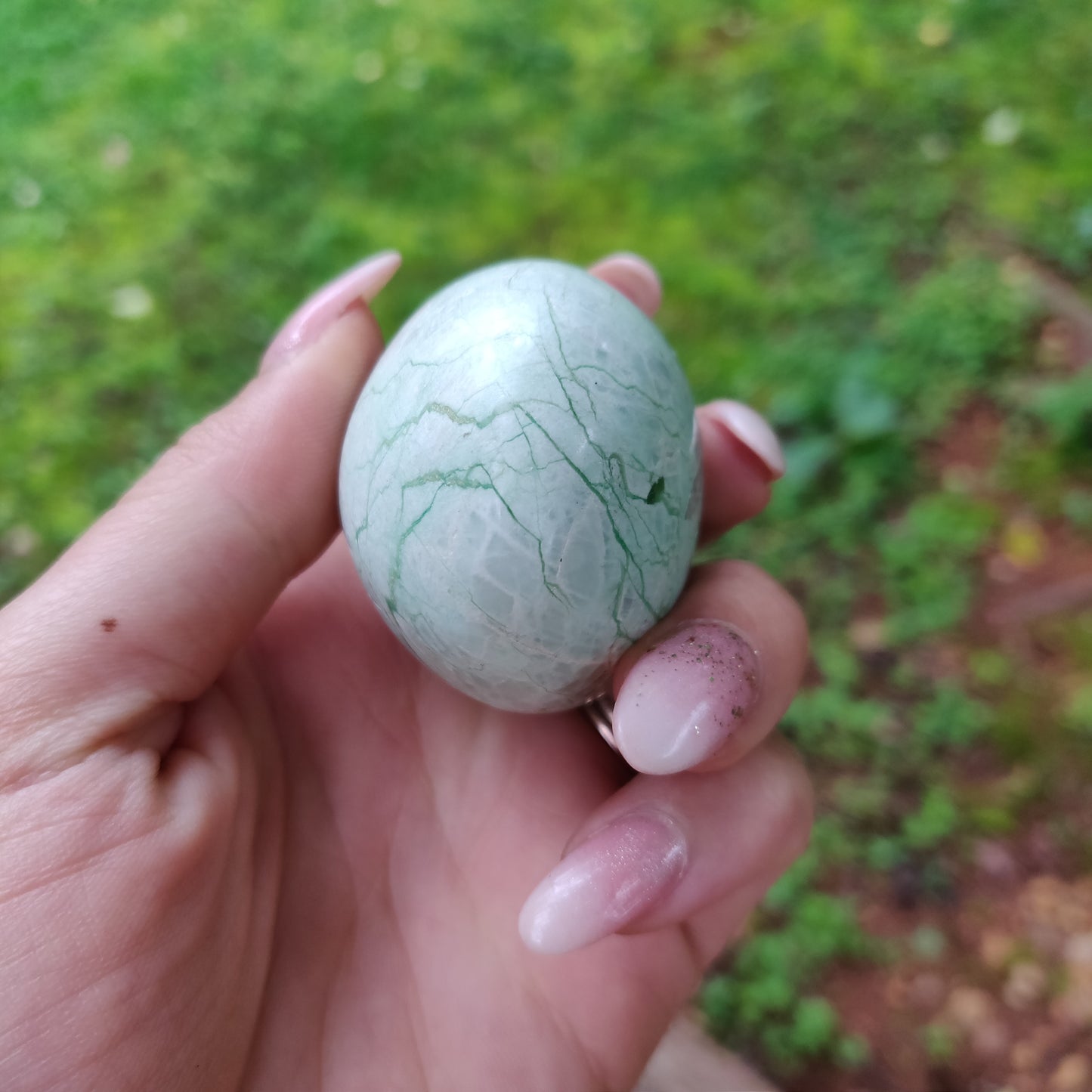 Garnierite Palm Stone (#10)