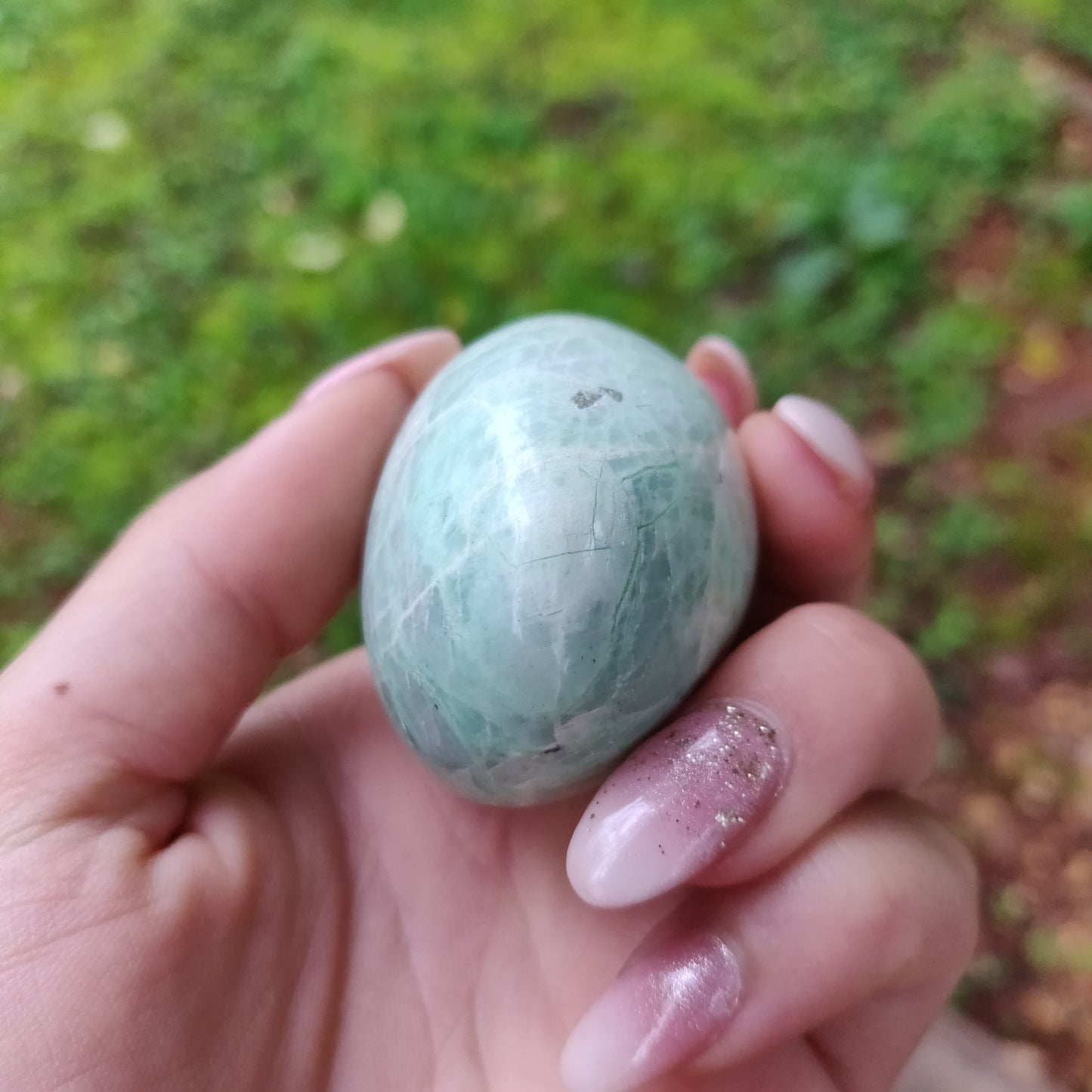 Garnierite Palm Stone (#10)