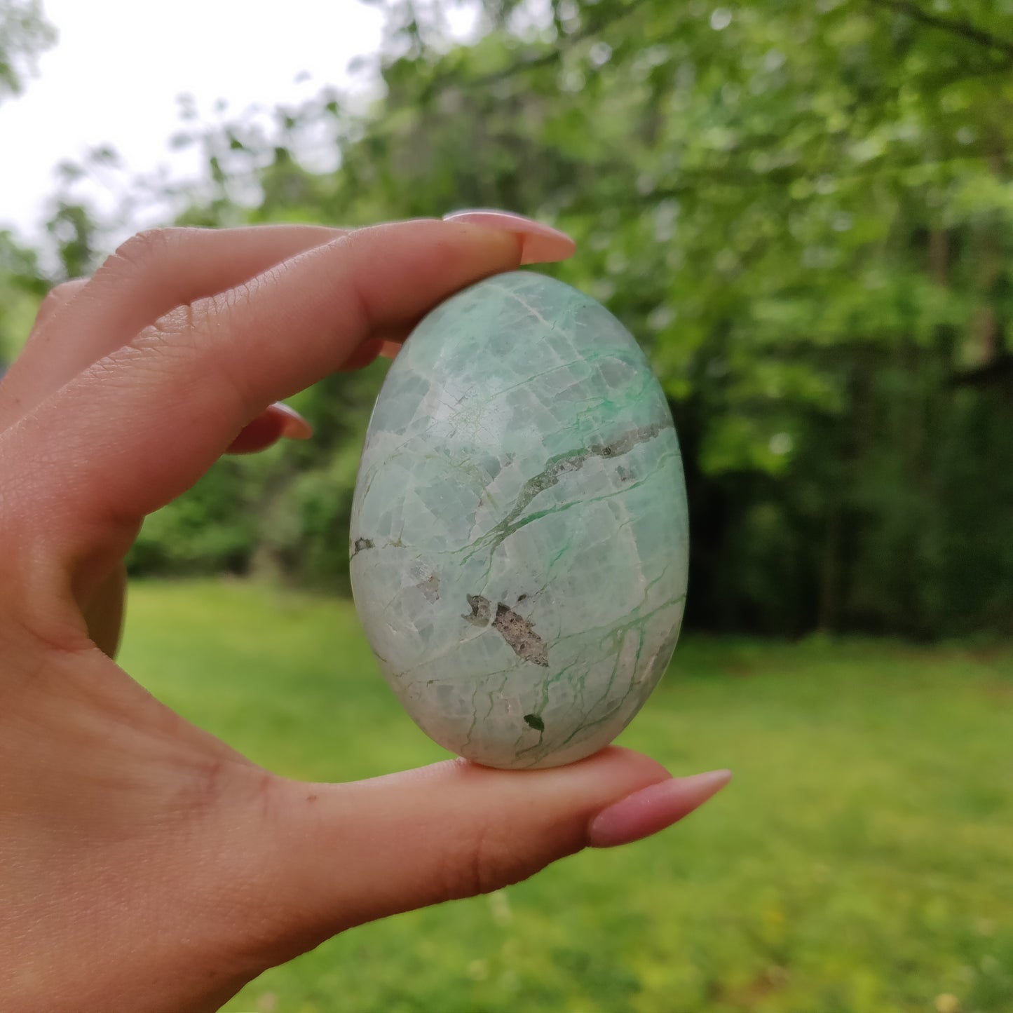 Garnierite Palm Stone (#10)