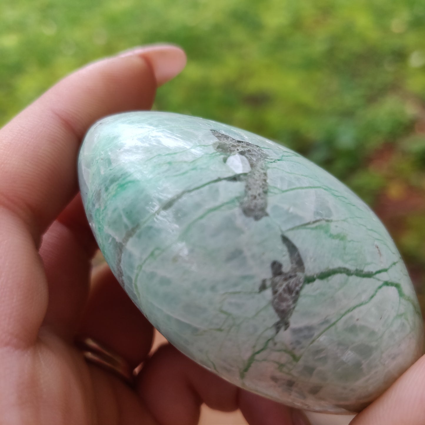 Garnierite Palm Stone (#10)