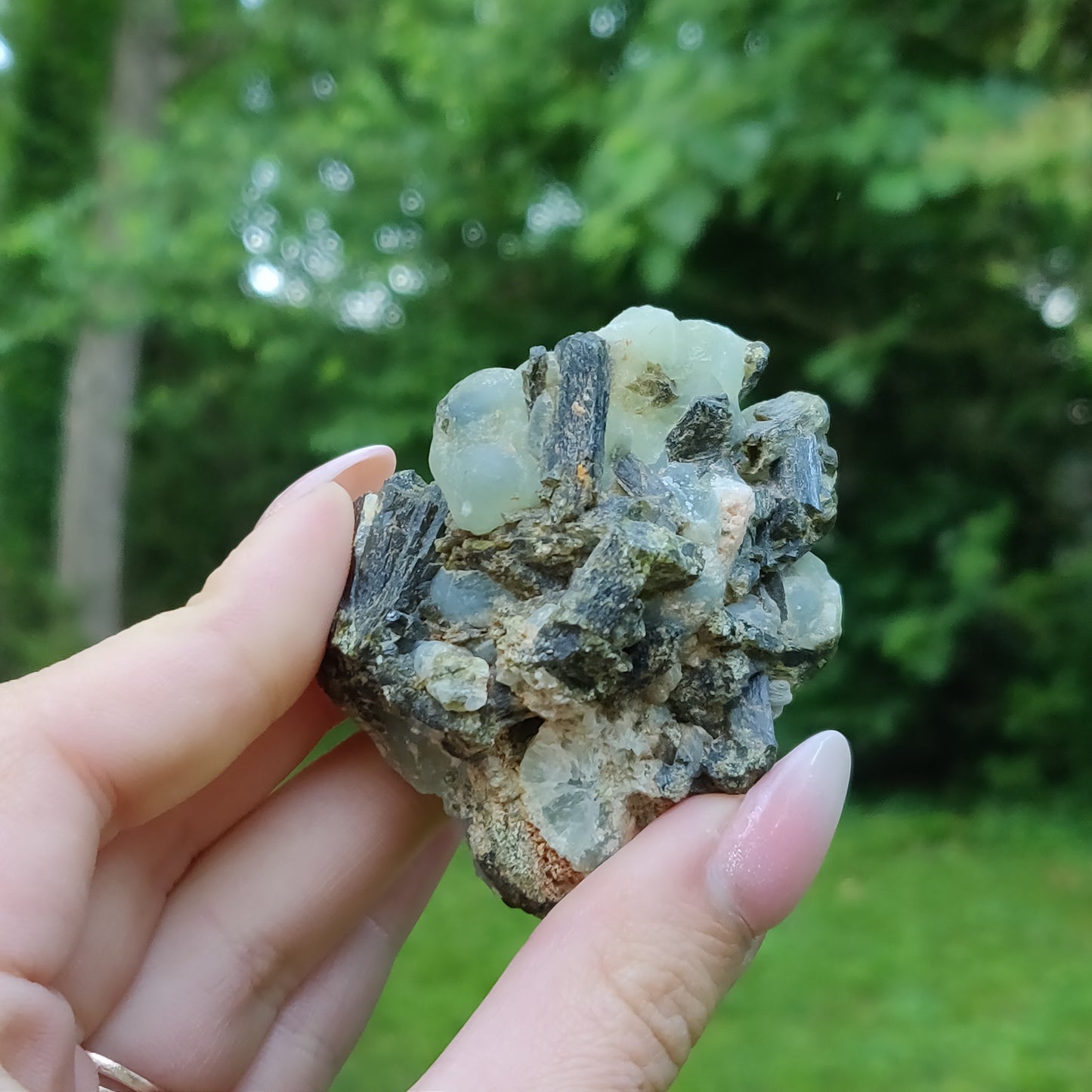 Prehnite Specimen in Epidote Matrix (#3)