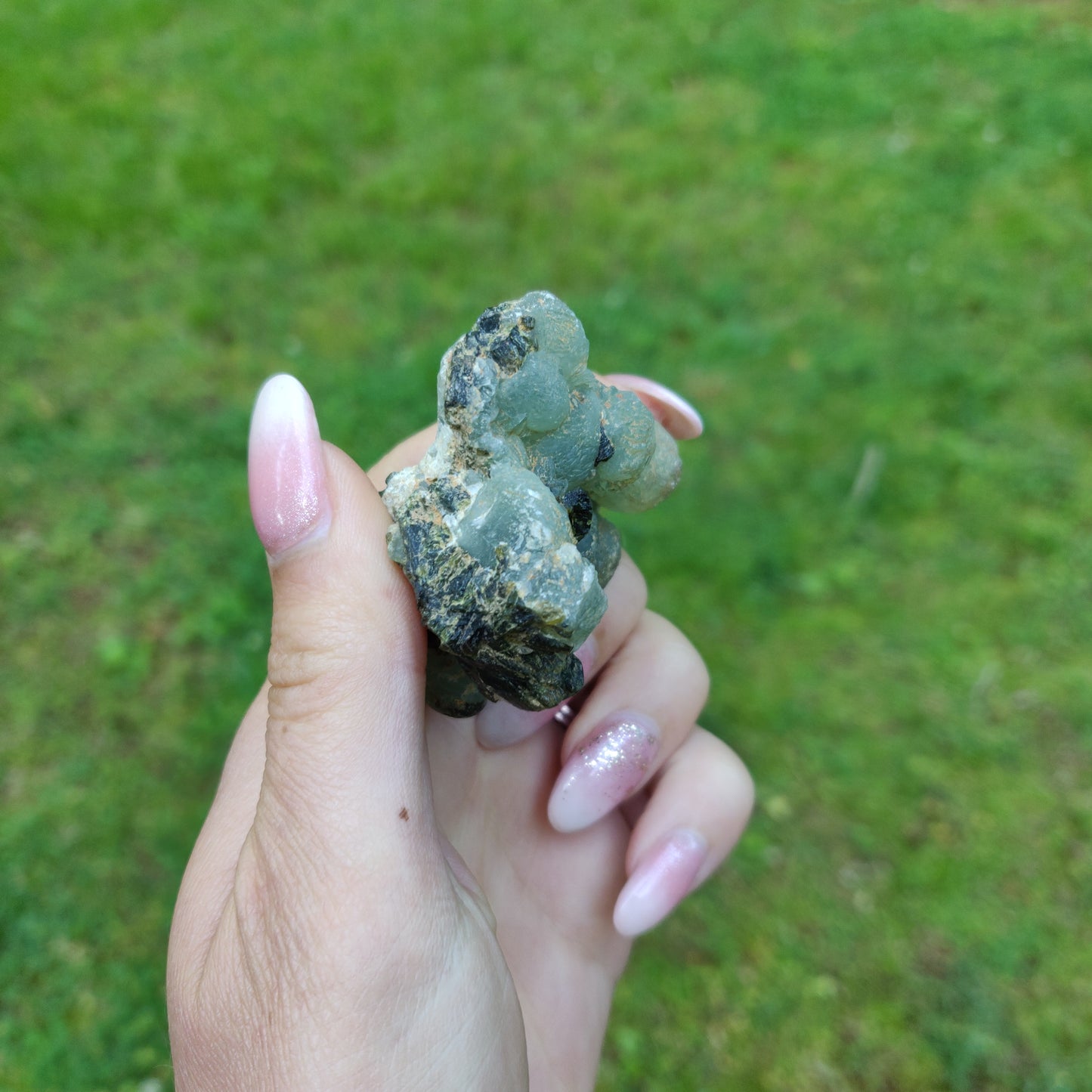 Prehnite Specimen in Epidote Matrix (#3)