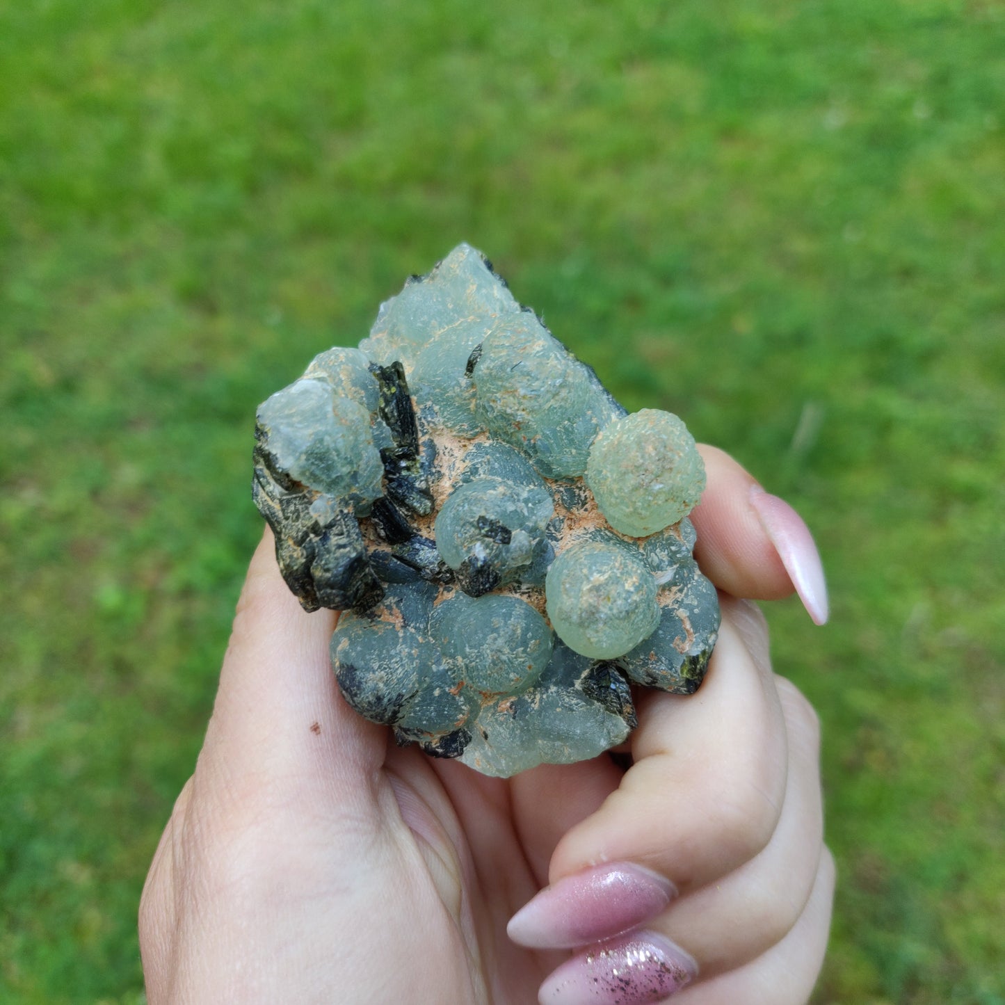 Prehnite Specimen in Epidote Matrix (#3)