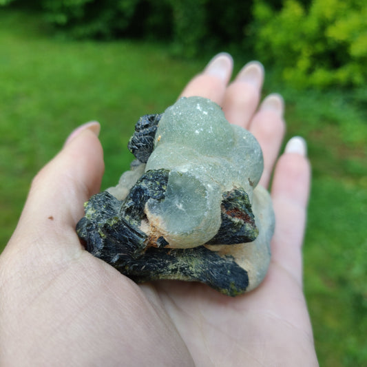 Prehnite Specimen in Epidote Matrix (#2)