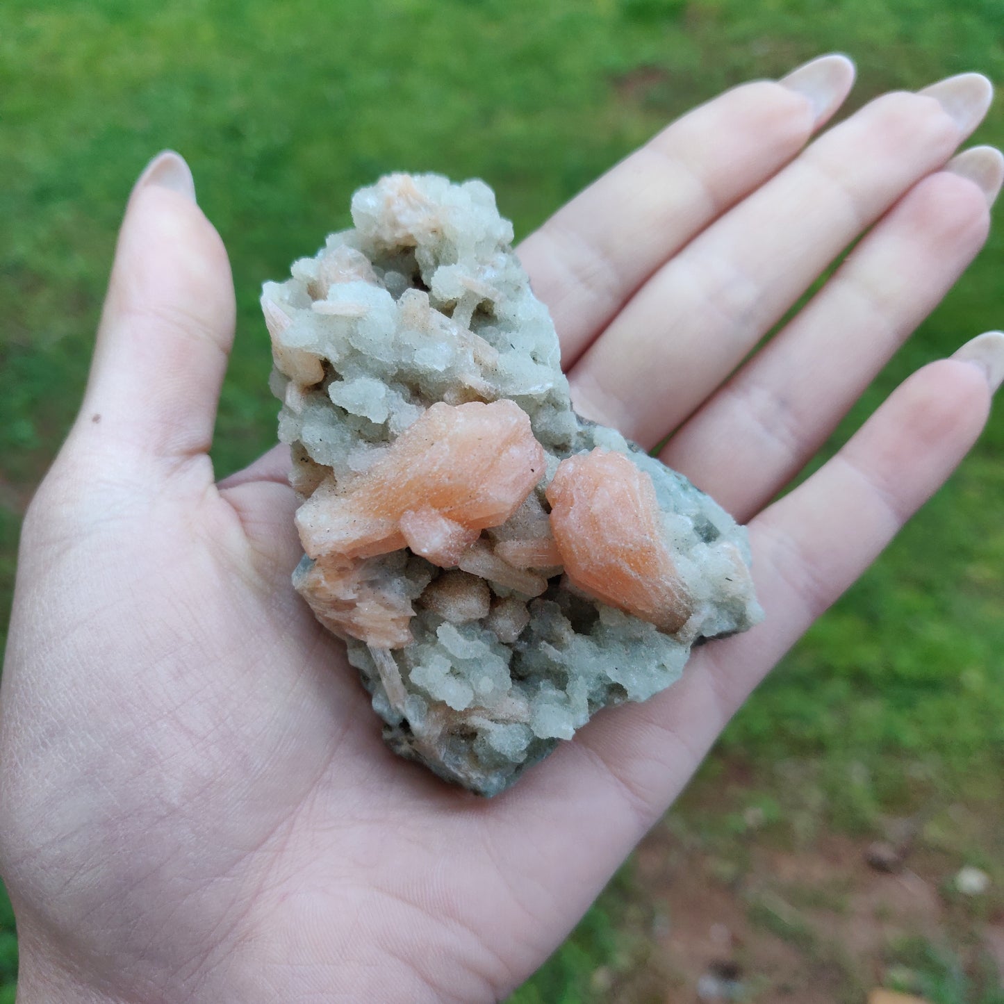Stillbite and Chalcedony Cluster (#16) - Simply Affinity