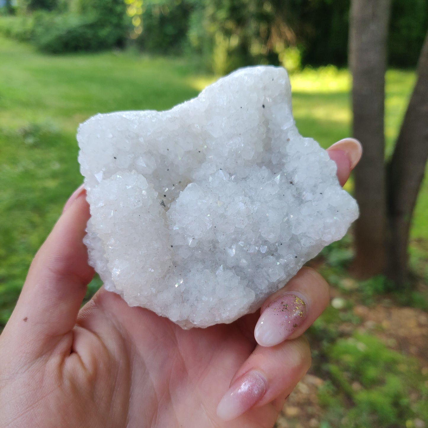 Anandalite Cluster, Natural Aurora Quartz Cluster (#1) - Simply Affinity