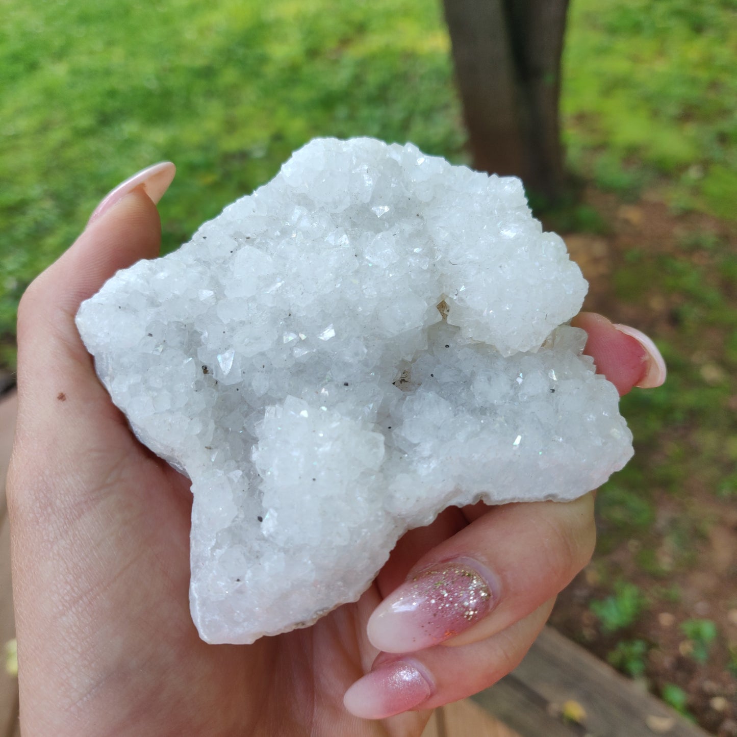 Anandalite Cluster, Natural Aurora Quartz Cluster (#1) - Simply Affinity