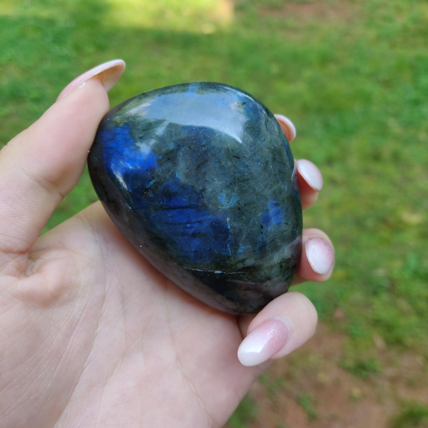 Labradorite Palm Stone (#M7)