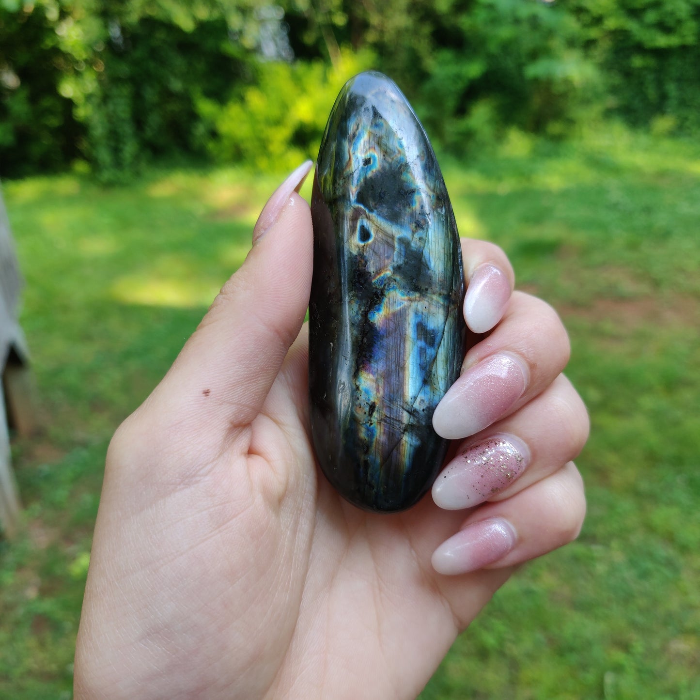 Labradorite Palm Stone (#M5)
