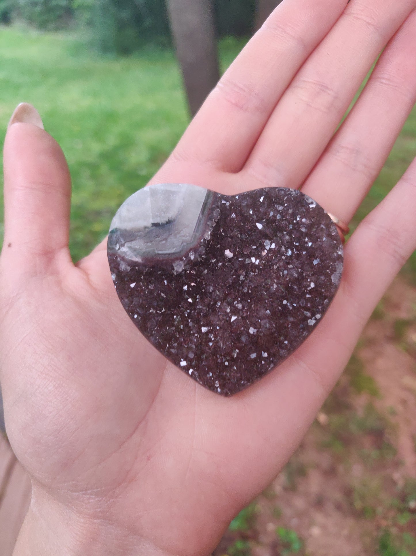 Amethyst Geode & Agate Heart (#25) - Simply Affinity