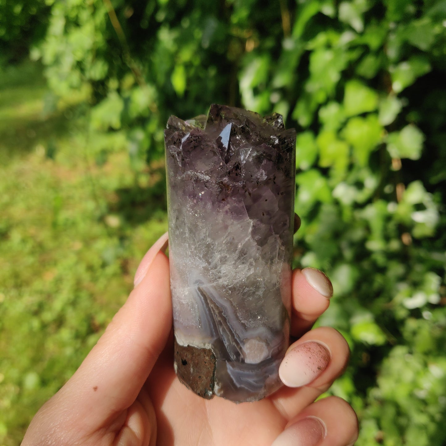 Amethyst Druzy Cylinder (#6) - Simply Affinity