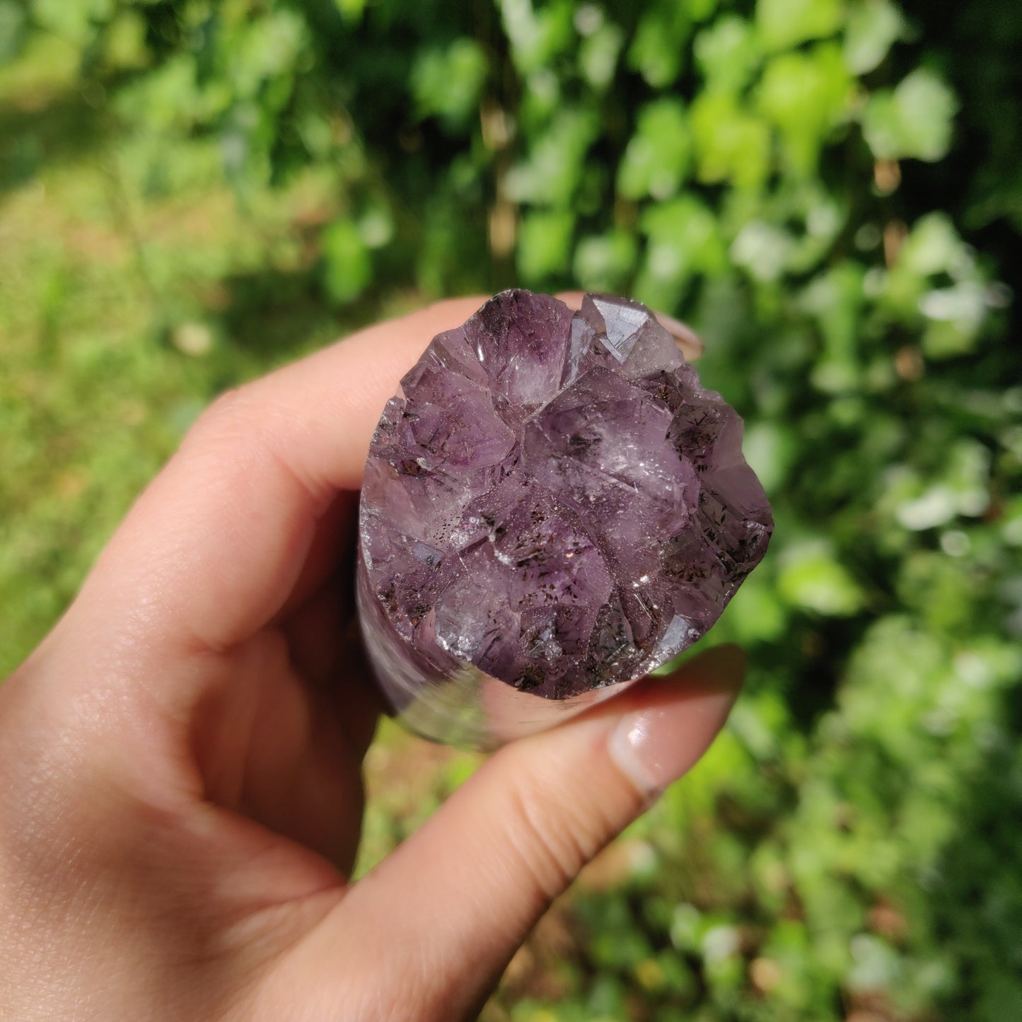Amethyst Druzy Cylinder (#6) - Simply Affinity