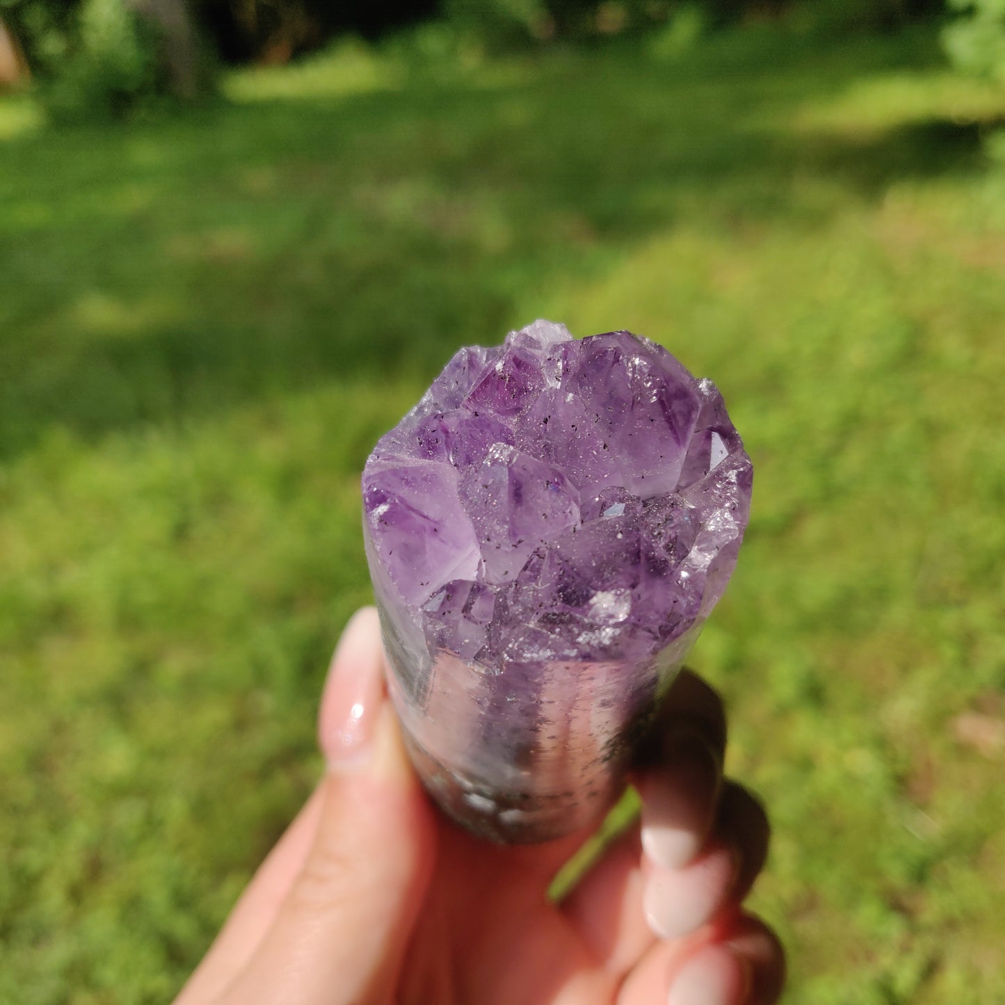 Amethyst Druzy Cylinder (#5) - Simply Affinity