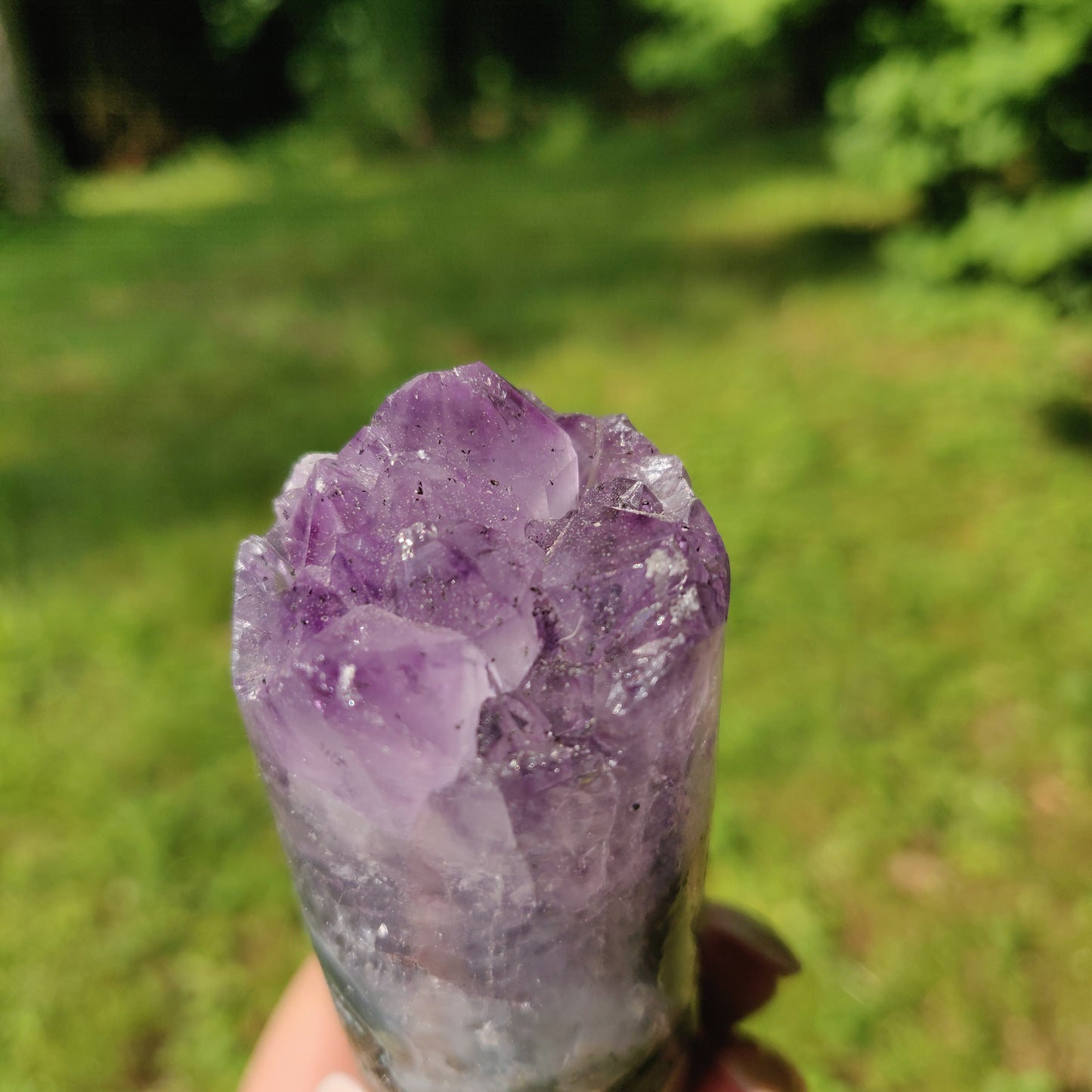 Amethyst Druzy Cylinder (#5) - Simply Affinity
