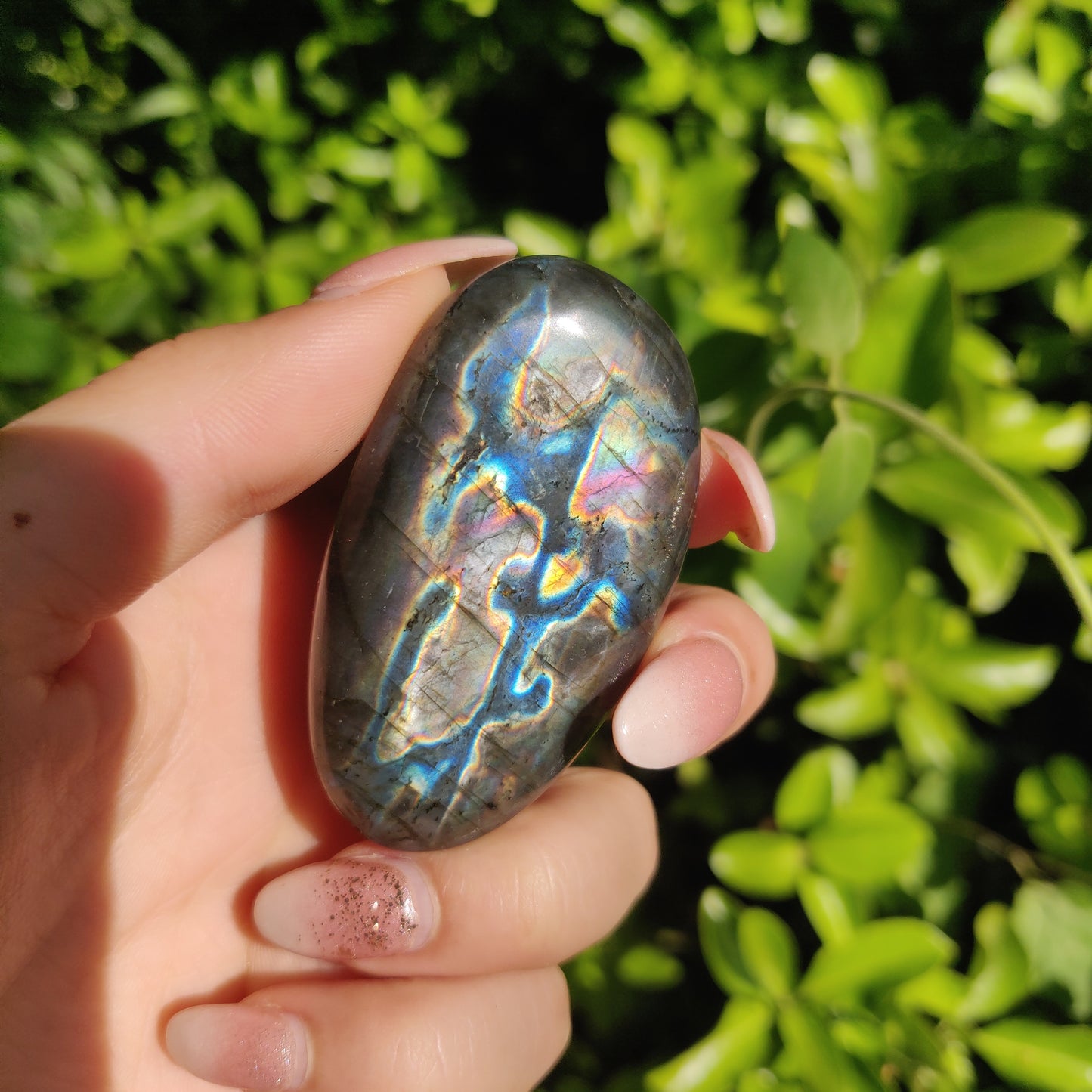 Labradorite Palm Stone (#M15)
