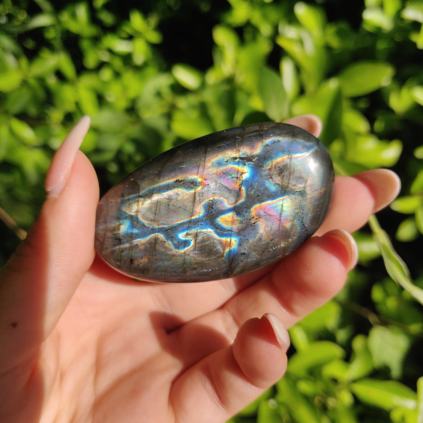 Labradorite Palm Stone (#M15)