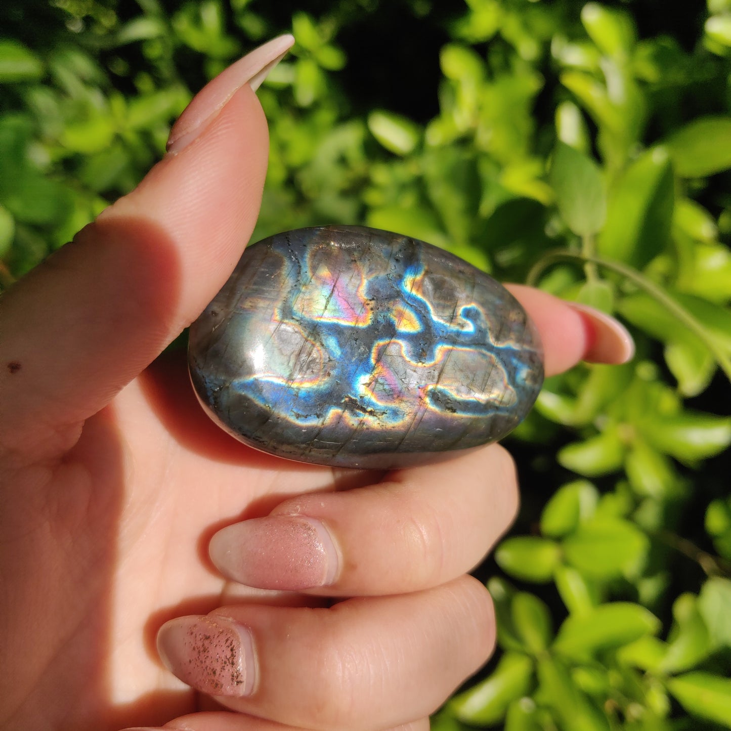 Labradorite Palm Stone (#M15)