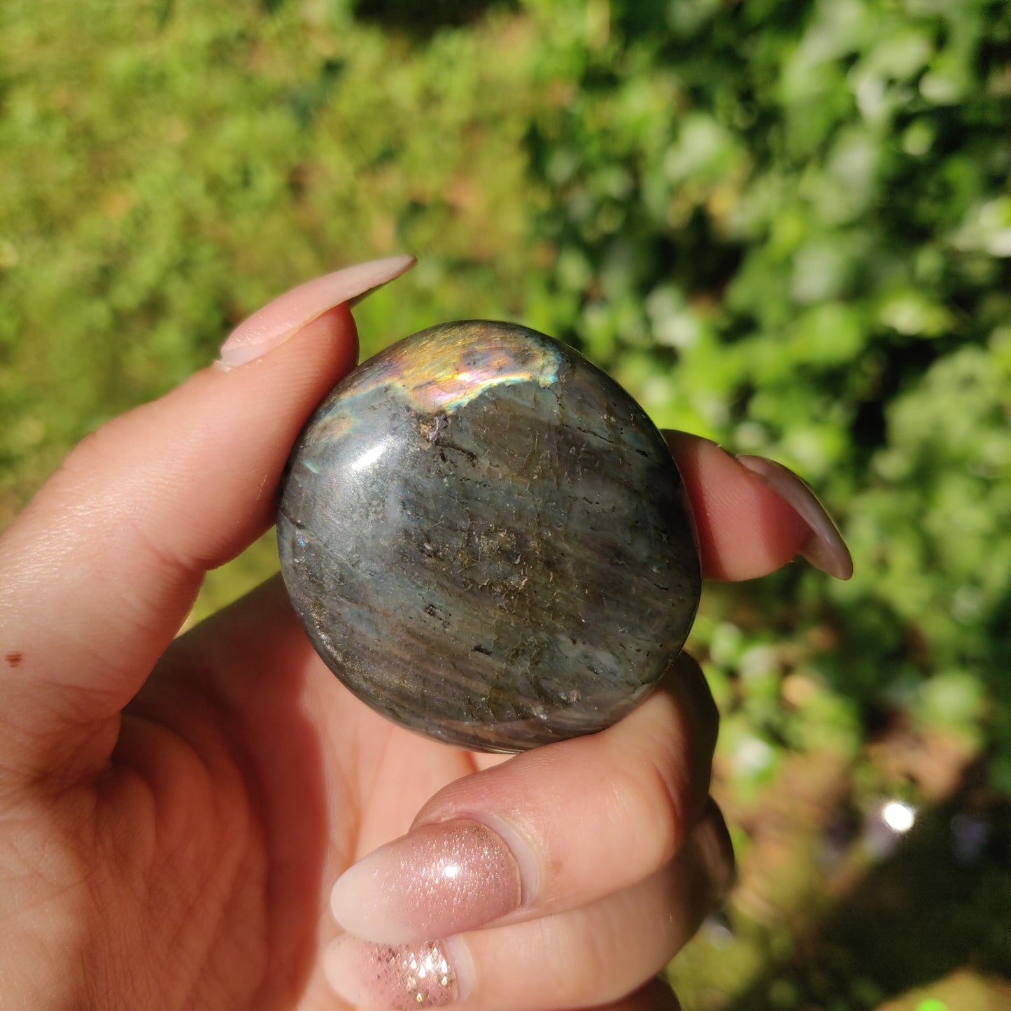 Labradorite Palm Stone (#M14)