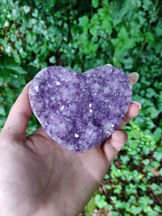 Amethyst Geode Heart (#M2) - Simply Affinity