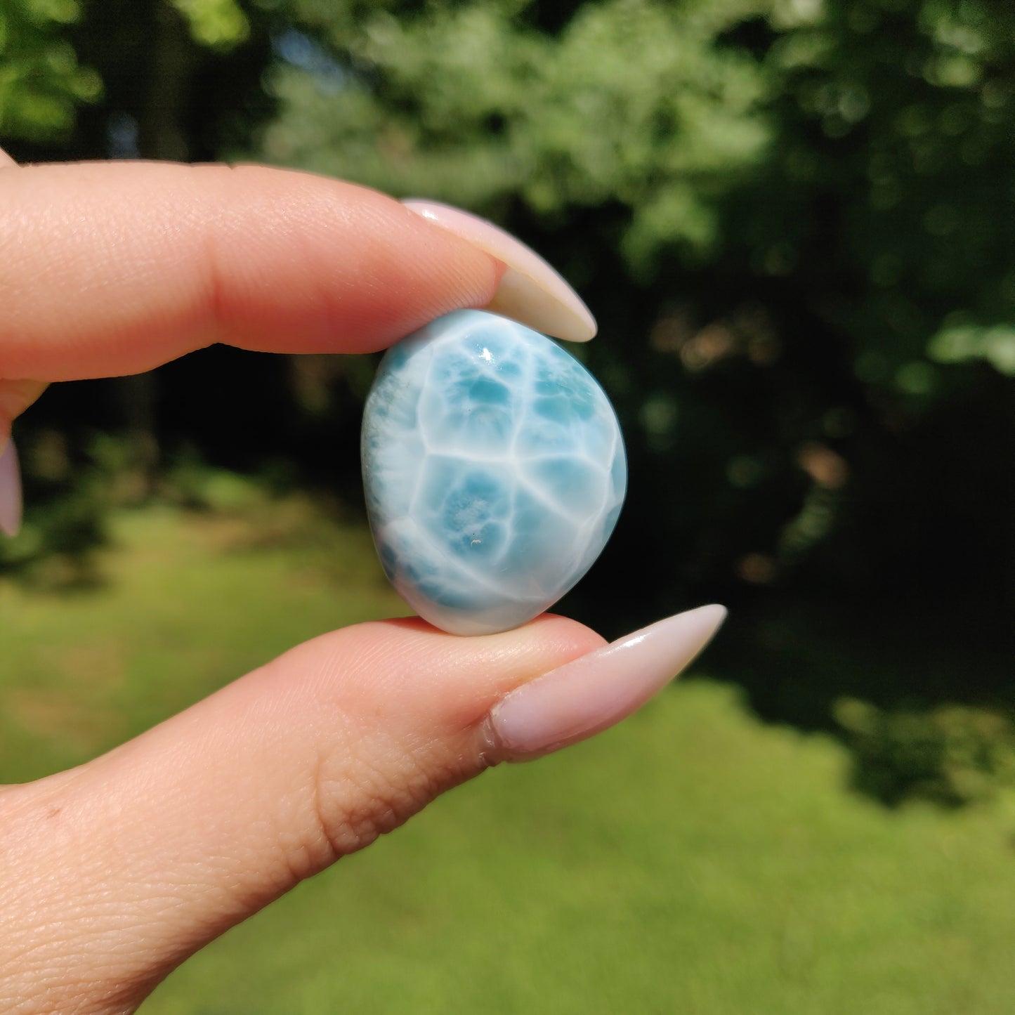 Larimar Cabochon (#J4)