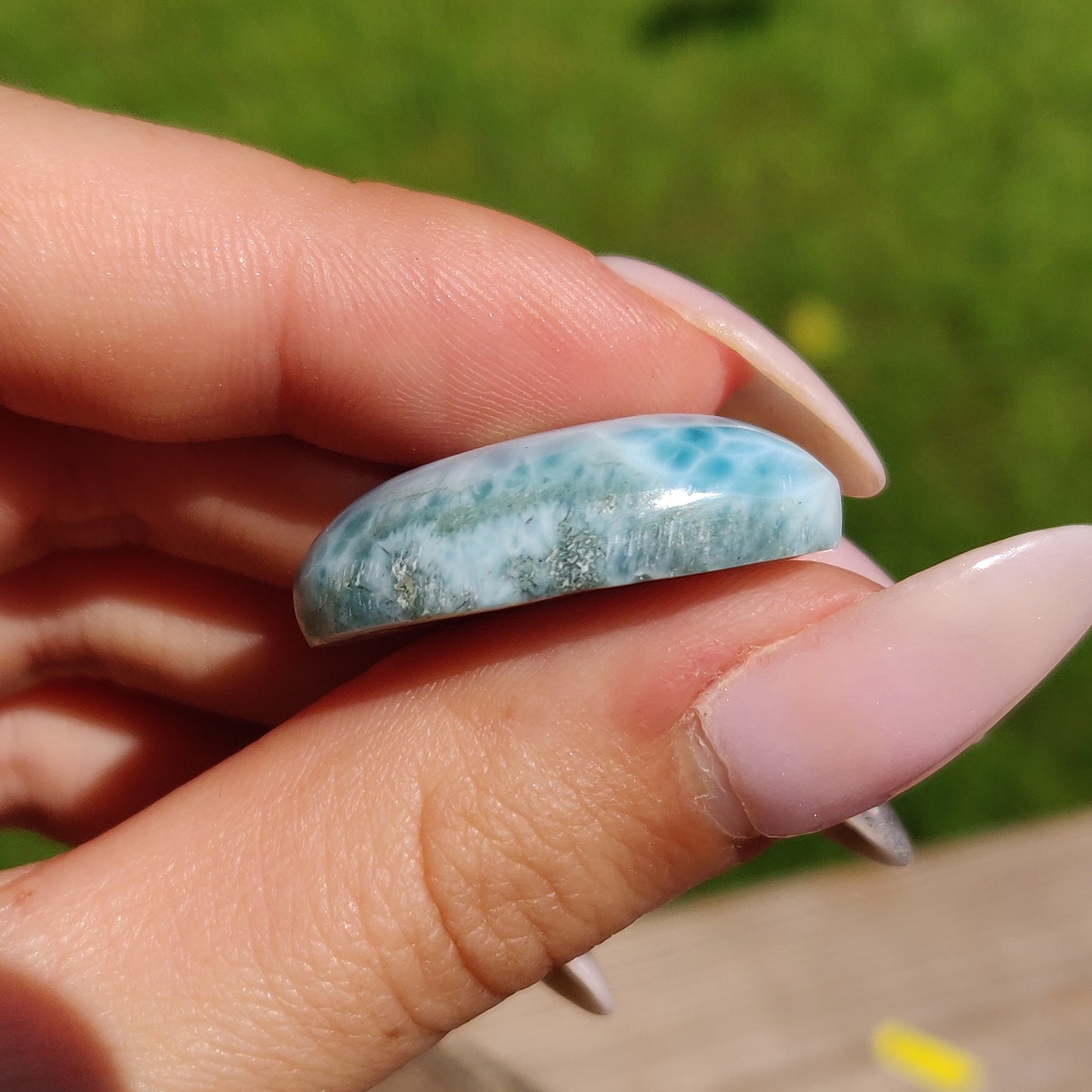 Larimar Cabochon (#J4)